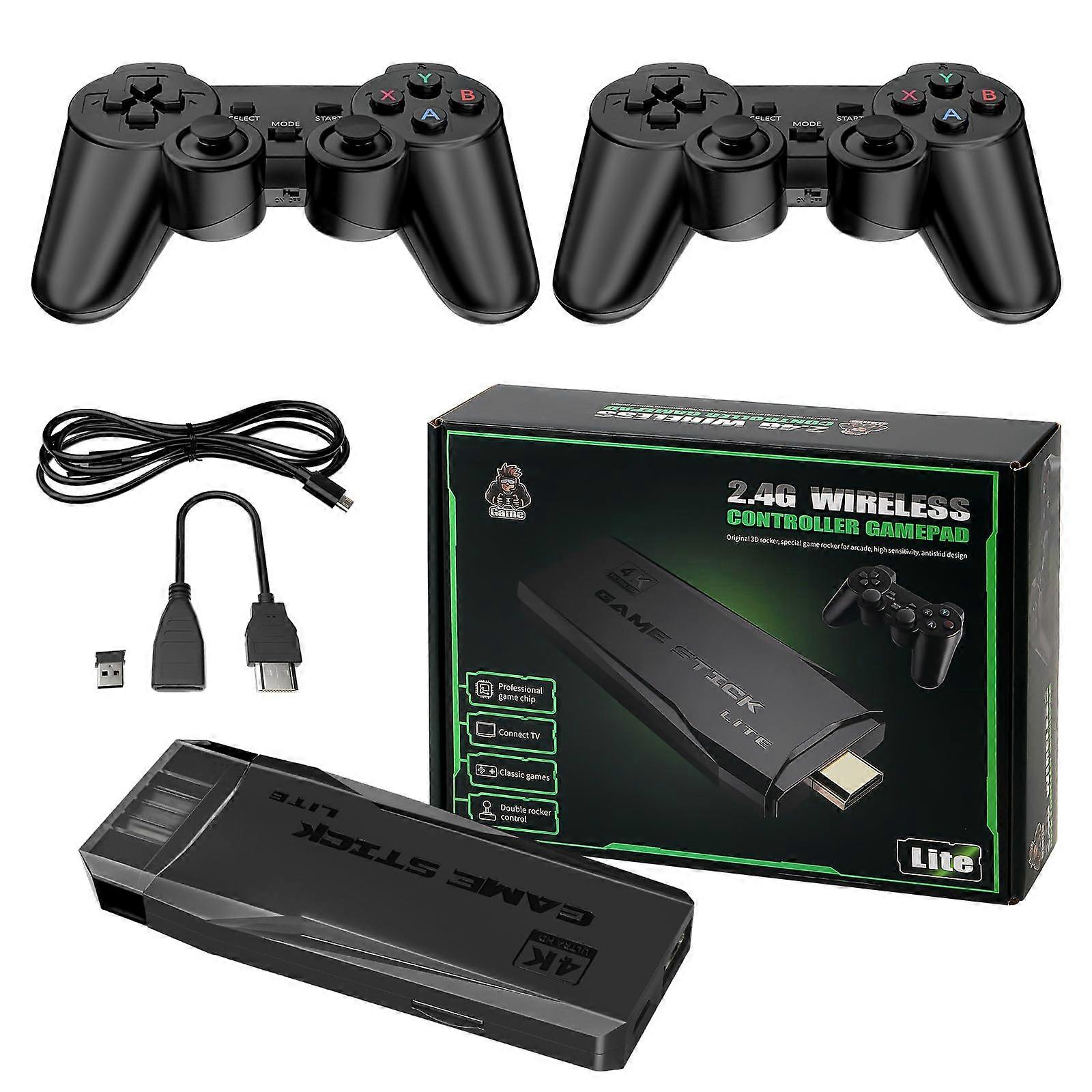 est 20000 Games Retro Console: HDMI Mini 4K NES Classic with Wireless Controllers