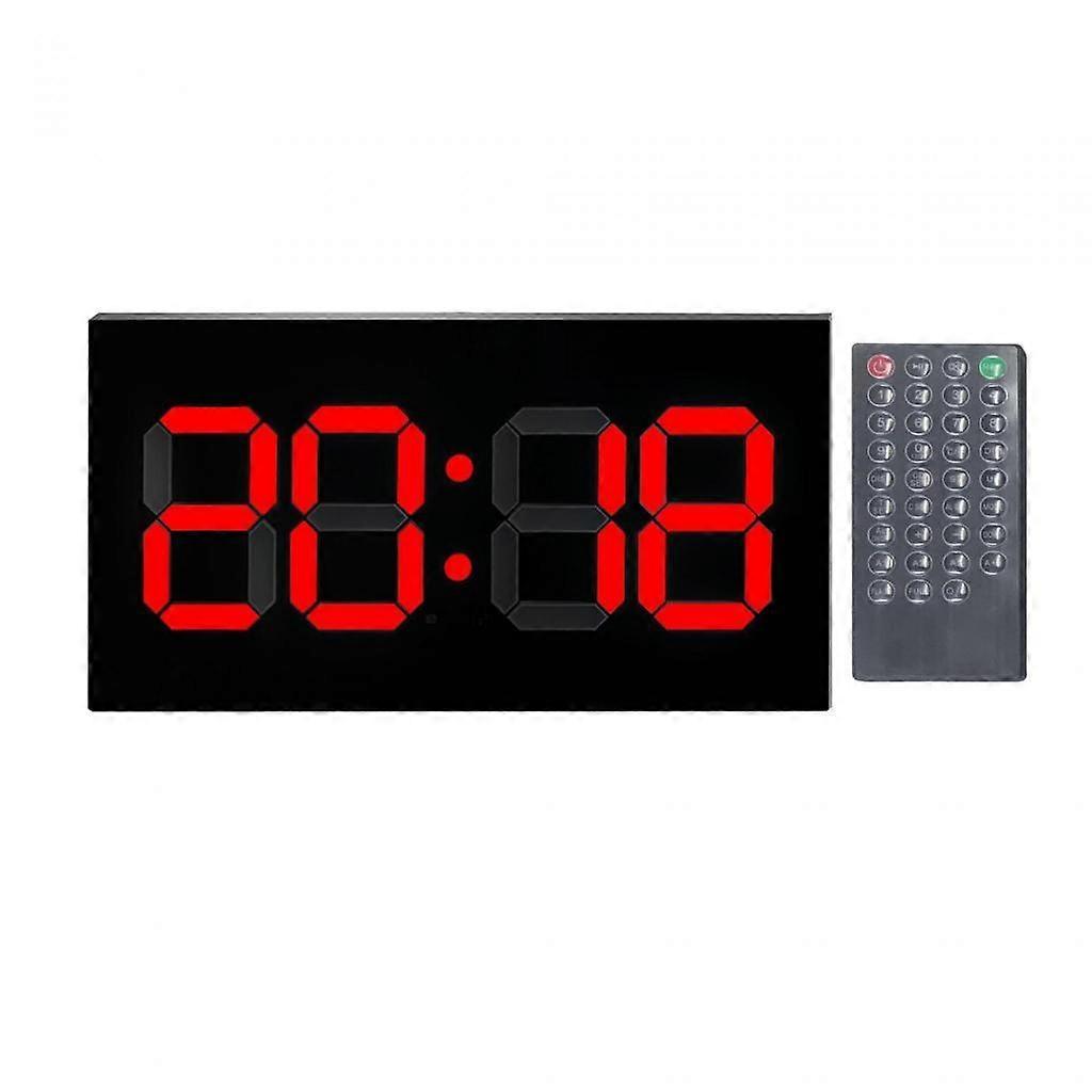 Electronic 3D Clock Digital W/Remote Dimmer Calendar for Home Table Training