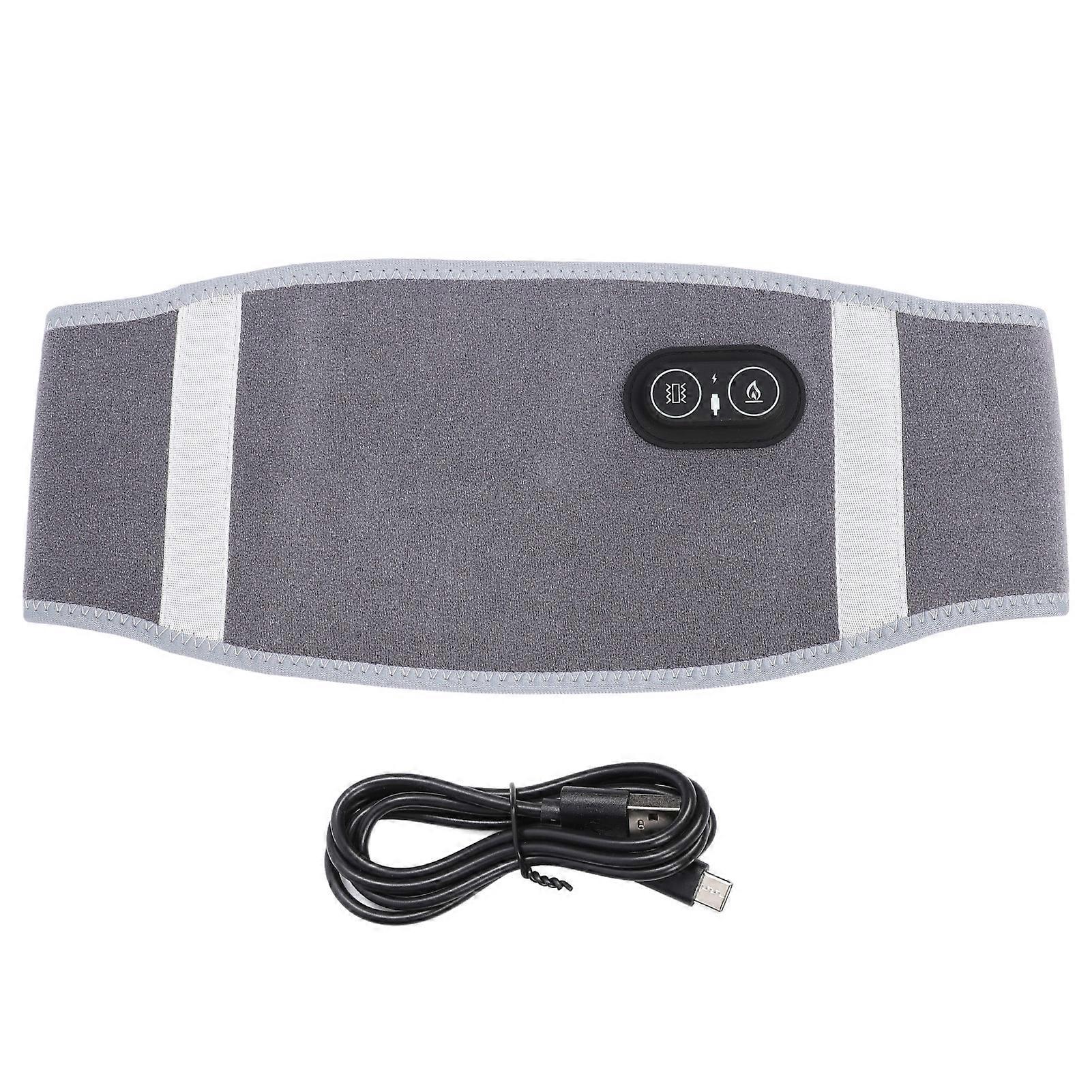 Heated Waist Belt Electric Vibration Heating Pad Heated Back Belt Abdomen Warmer Lumbar Support for Lower Back