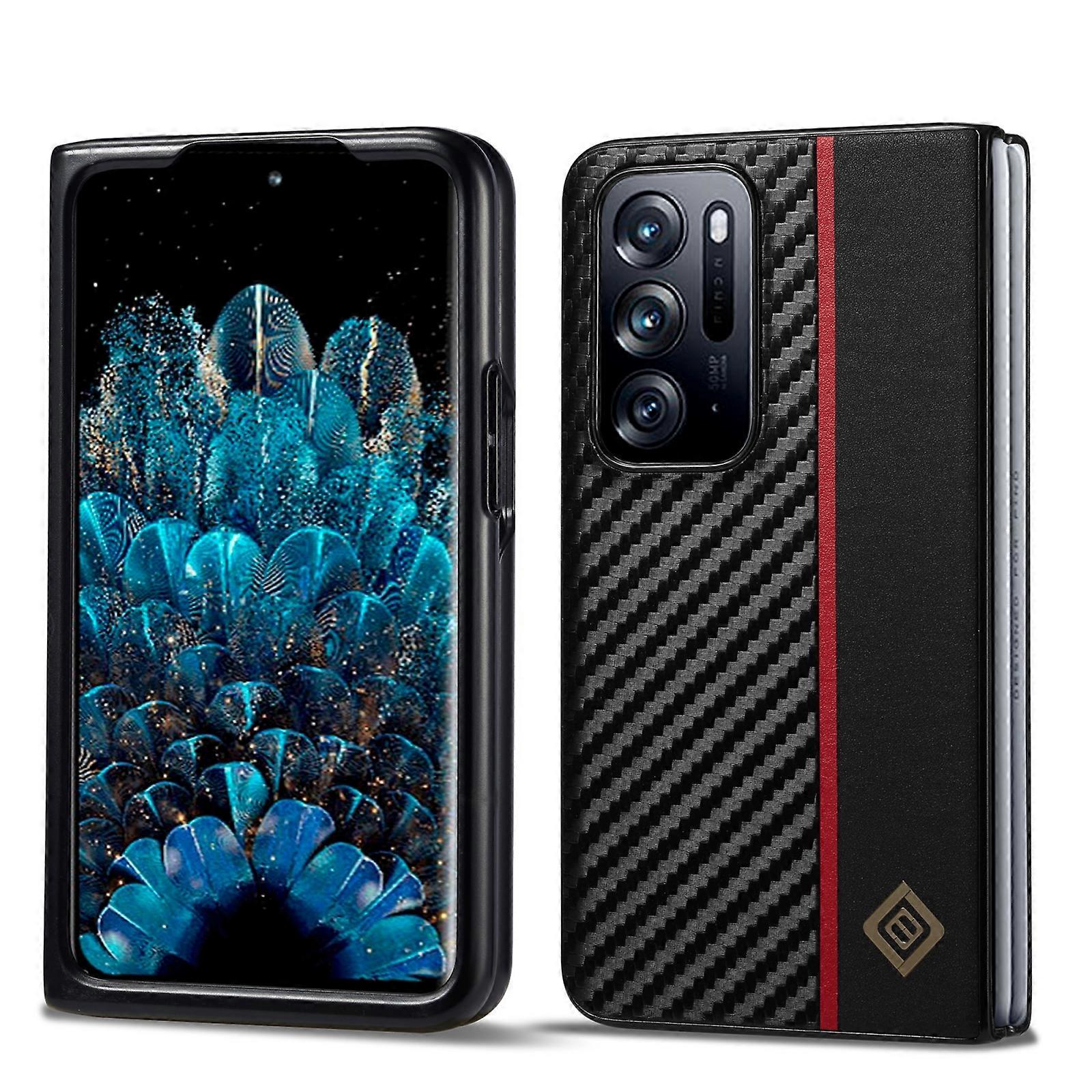 LC.IMEEKE 3 in 1 Carbon Fiber Texture Shockproof Phone Case