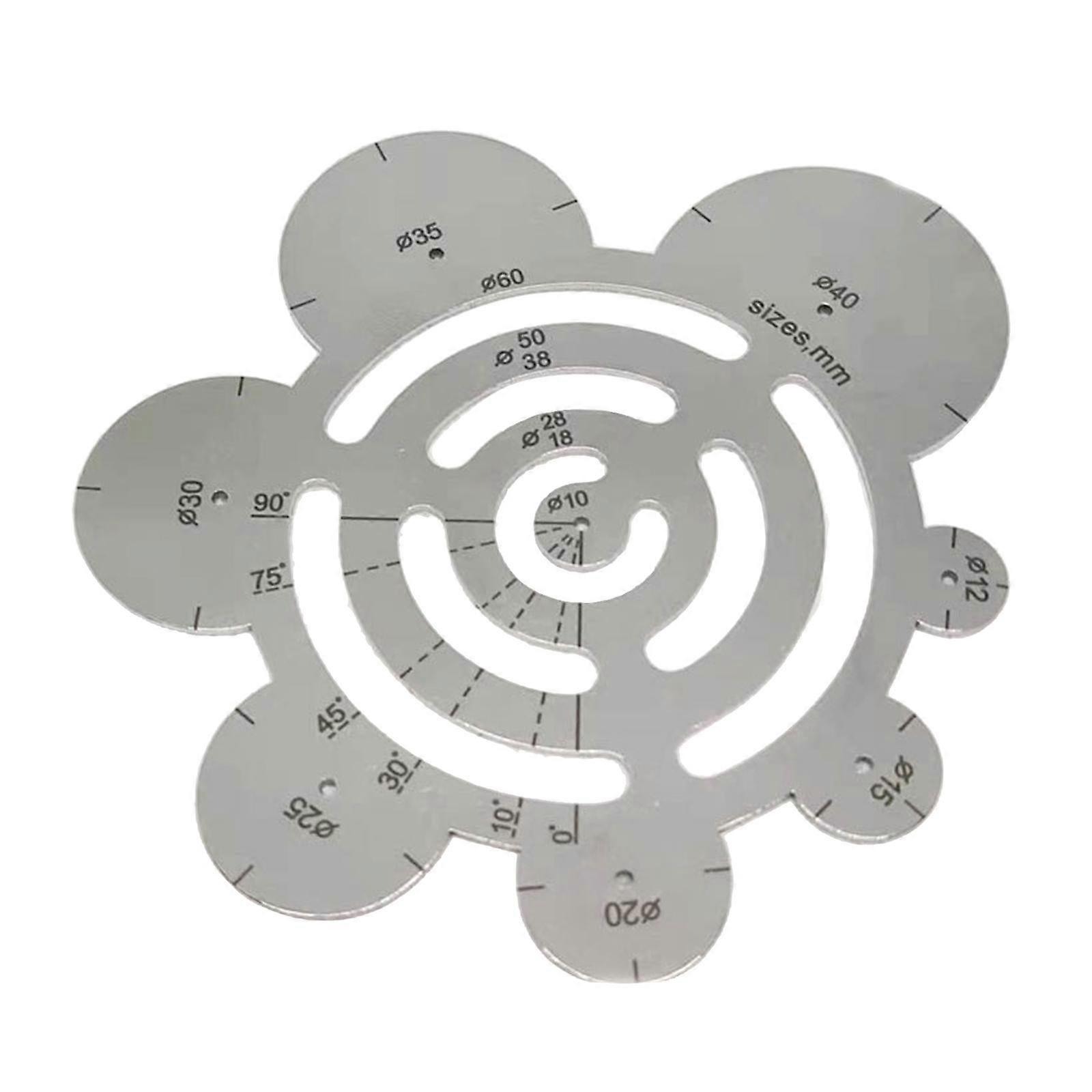 Skärande linjal DIY hantverksmaterial Läder arbetsverktyg läder mall