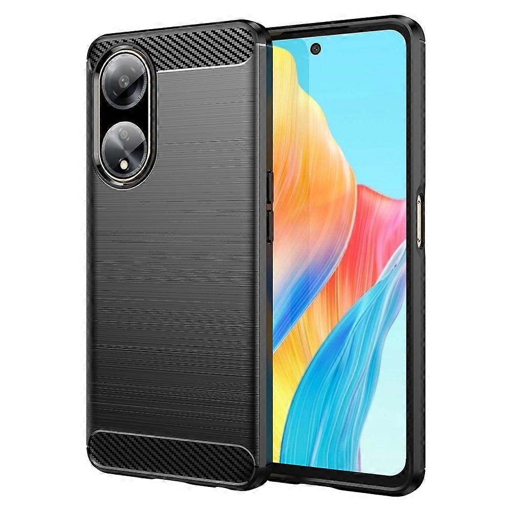 Brushed Texture Carbon Fiber TPU Phone Case
