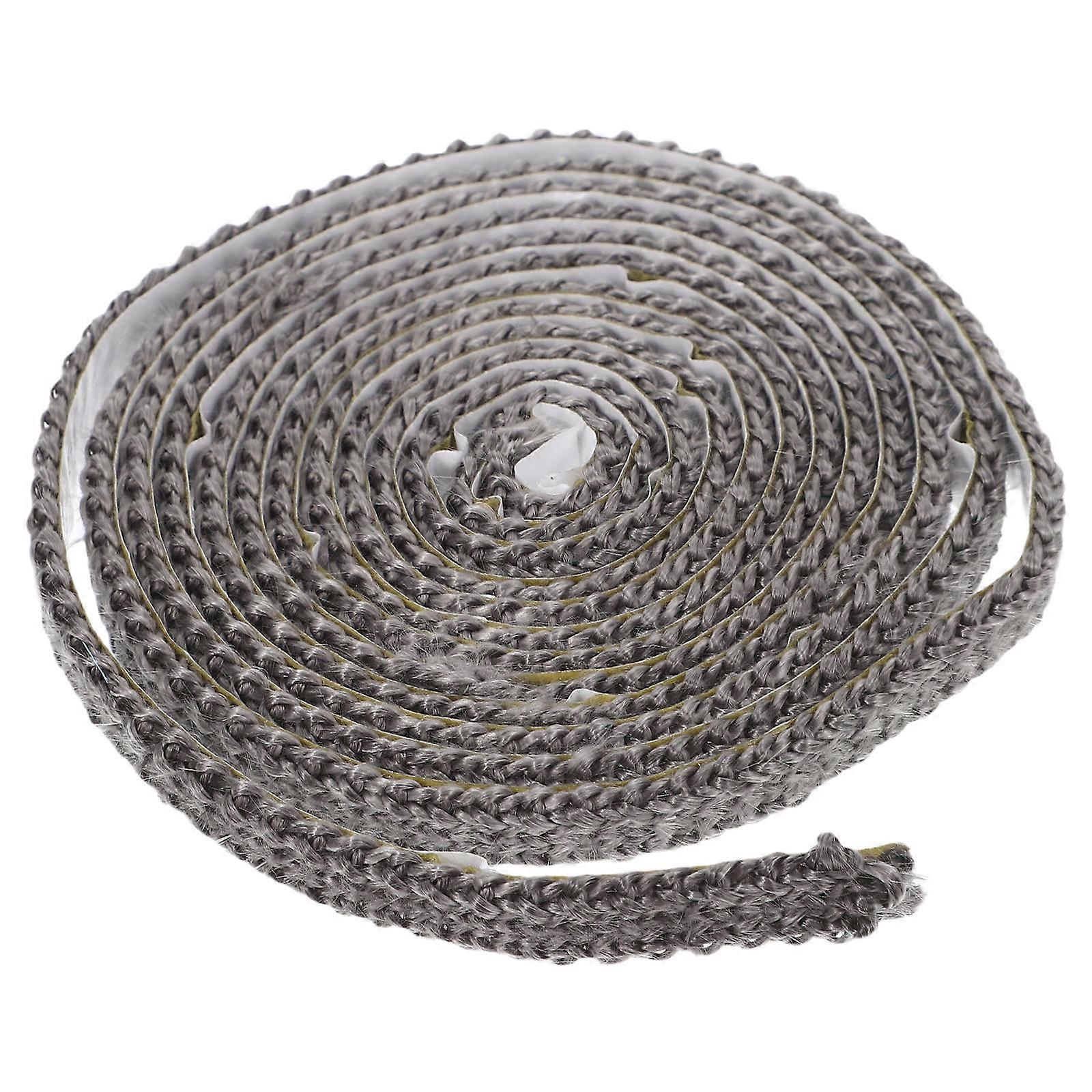 暖炉および薪ストーブのドアシール用の高温耐性グラスファイバーガスケットテープ – 暖房を改善するための粘着性保温シールテープ