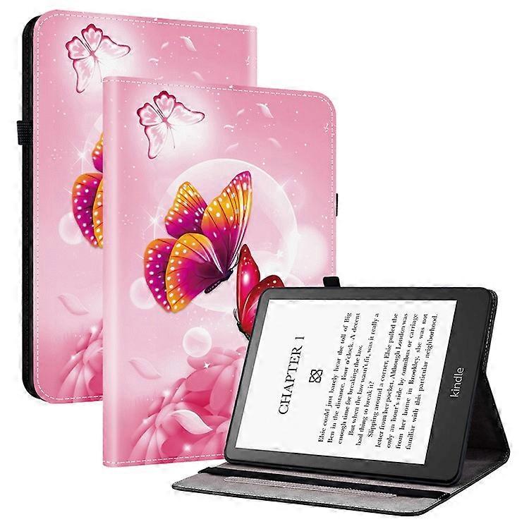 Συμβατό για Amazon Kindle Paperwhite (2024) Δερμάτινη θήκη Τυπωμένο μοτίβο βάσης Κάλυμμα tablet με υποδοχές καρτών