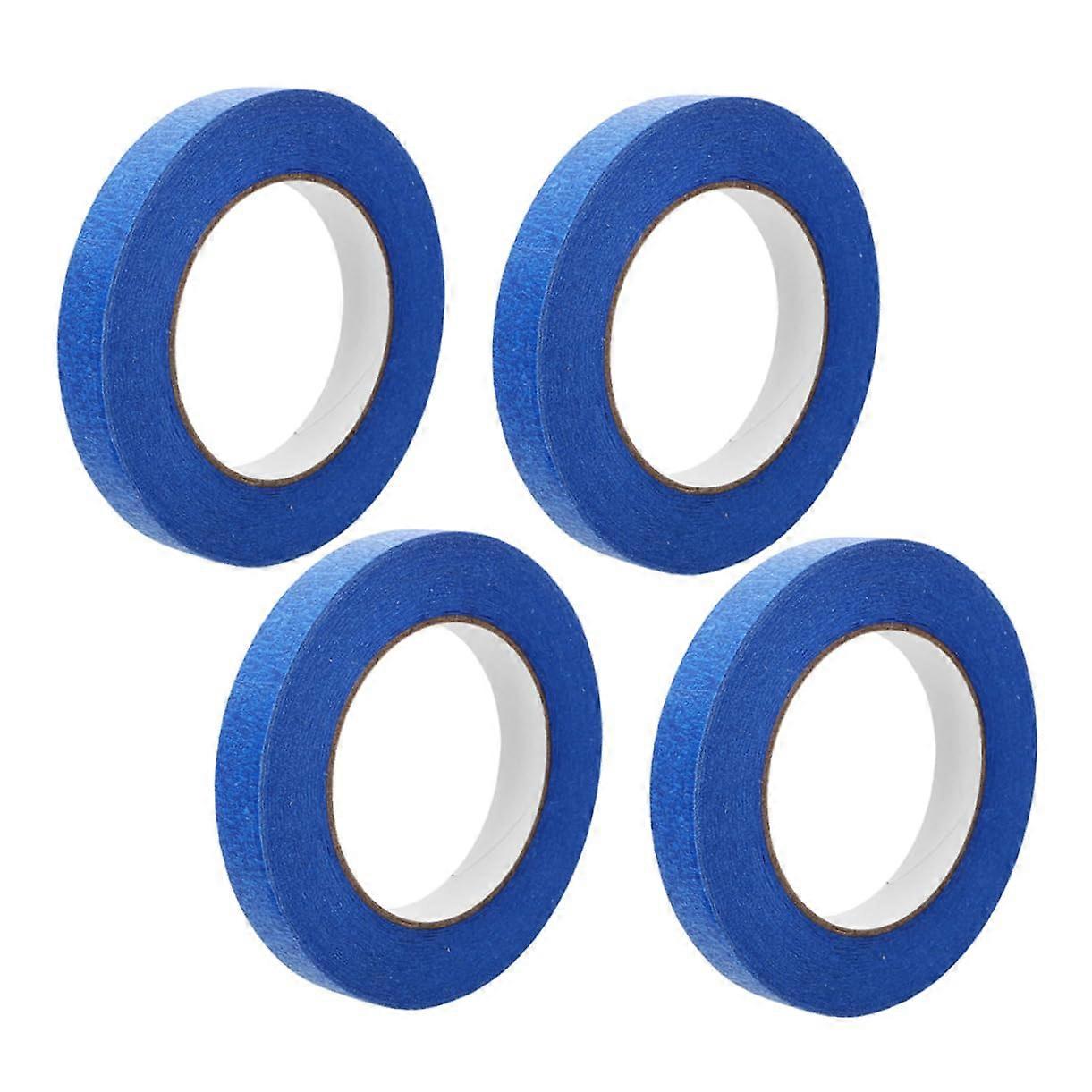 4 Rolls Painters Tape 50m Long Car Masking Tape for Painting Low Tack Masking Tape Rolls Fine Lines for Automotive Edges Trim