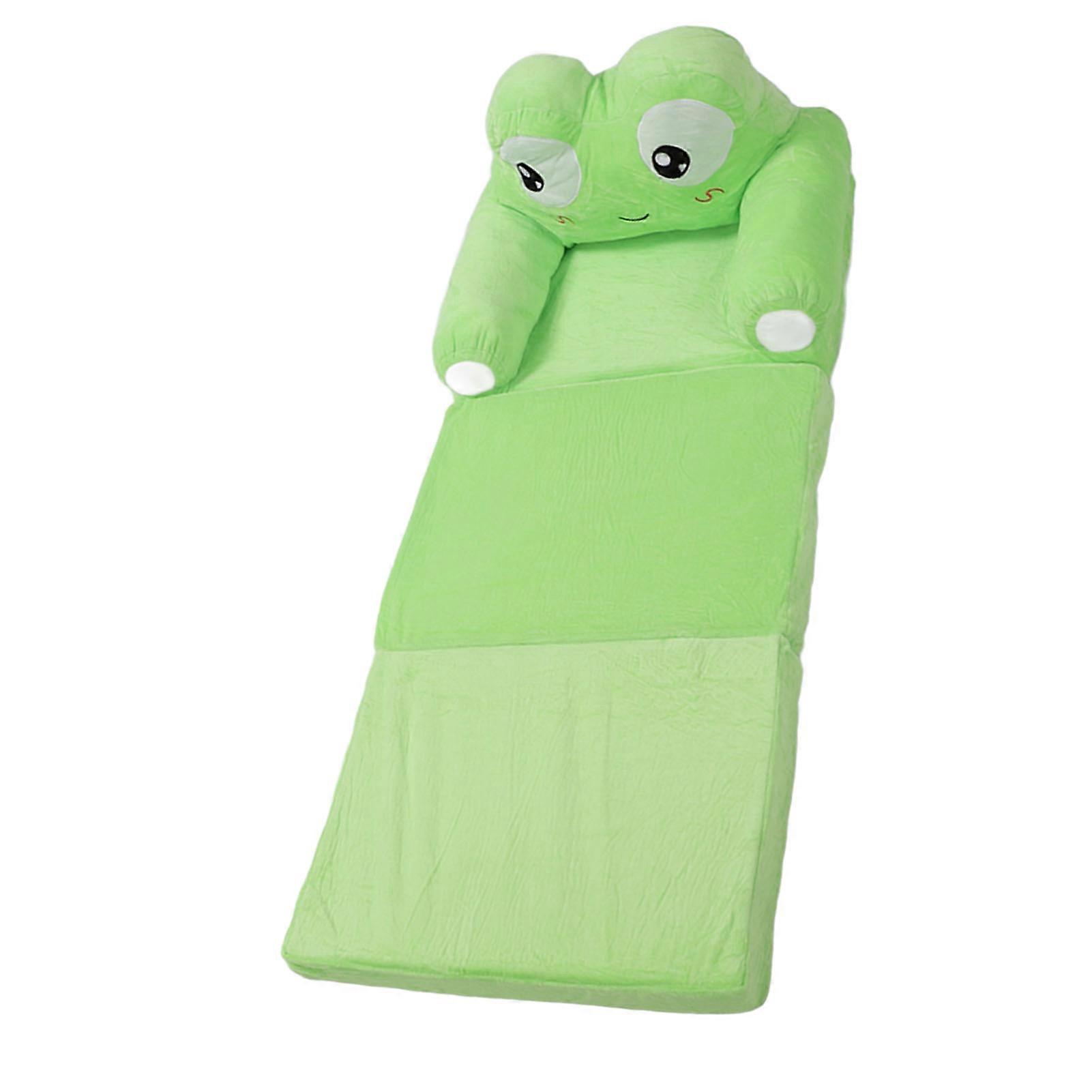 Foldable Kids Sofa Frog Design Soft Plush Portable 1800g Cozy