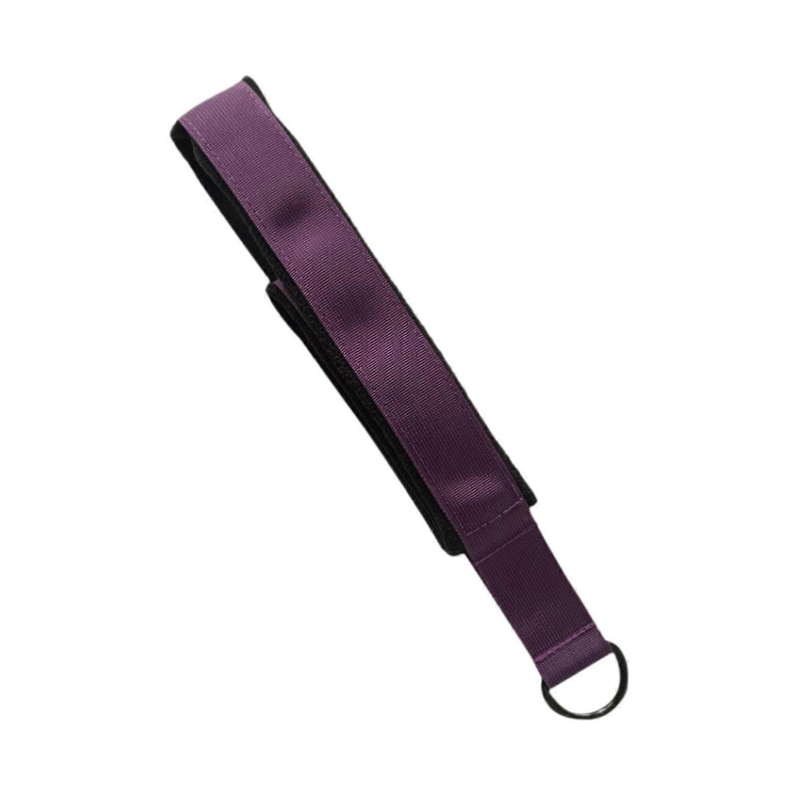 Pilates Strap for Women, Yoga Stretch Strap, Violet Exercise Belt for Fitness, Gymnastics, and Workouts