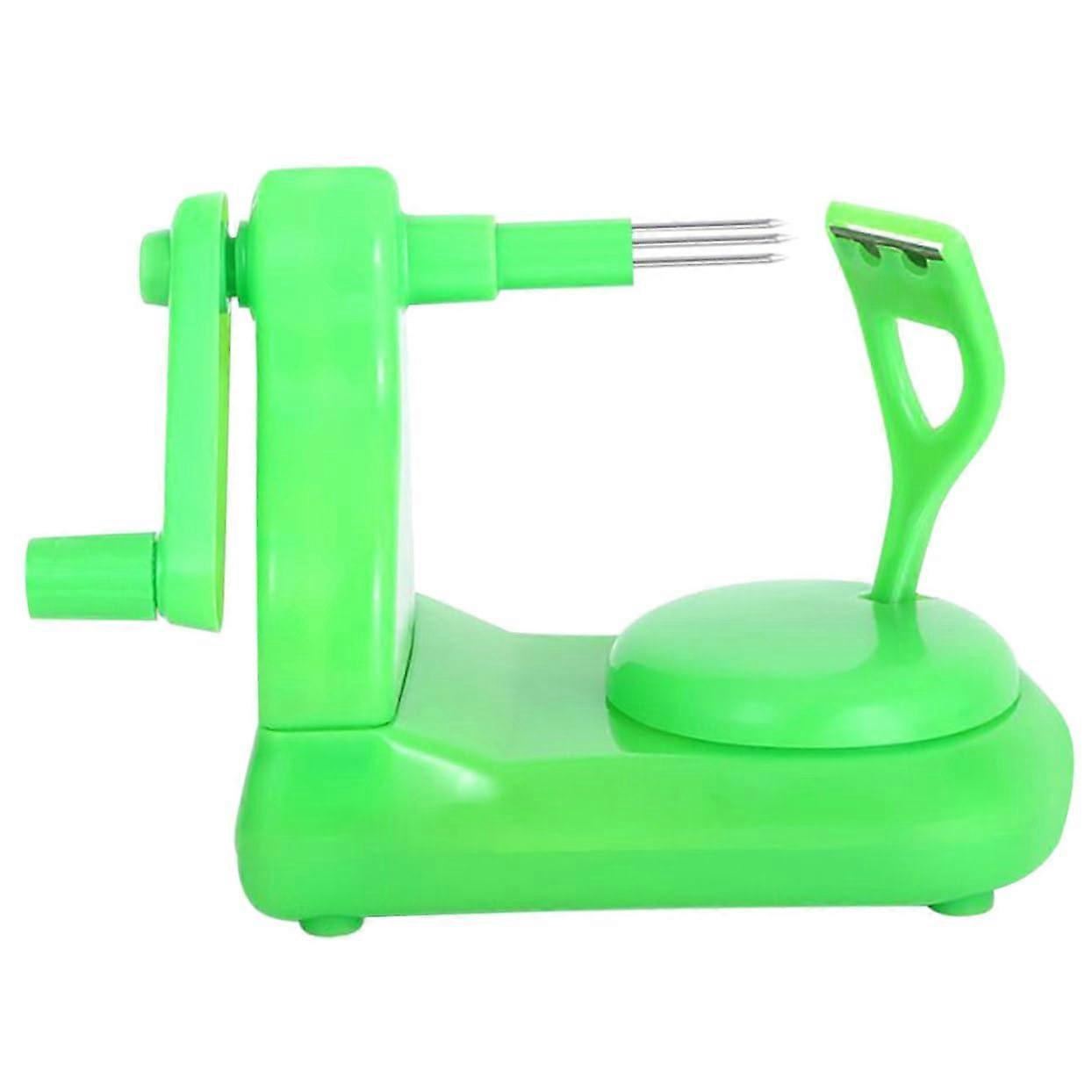Apple Peeler Tool Green Plastic Multifunctional Fruit Peeler Space Saving Reusable Simple Peeler for Family Use