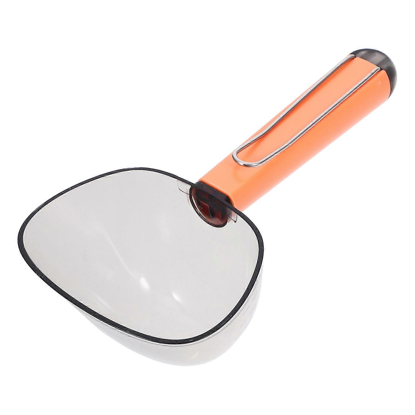 Dog Cat Food Scoop With Stainless Steel Seal Clip Precise Measurements For Feeding Pets In Multi Pet Households 1Set