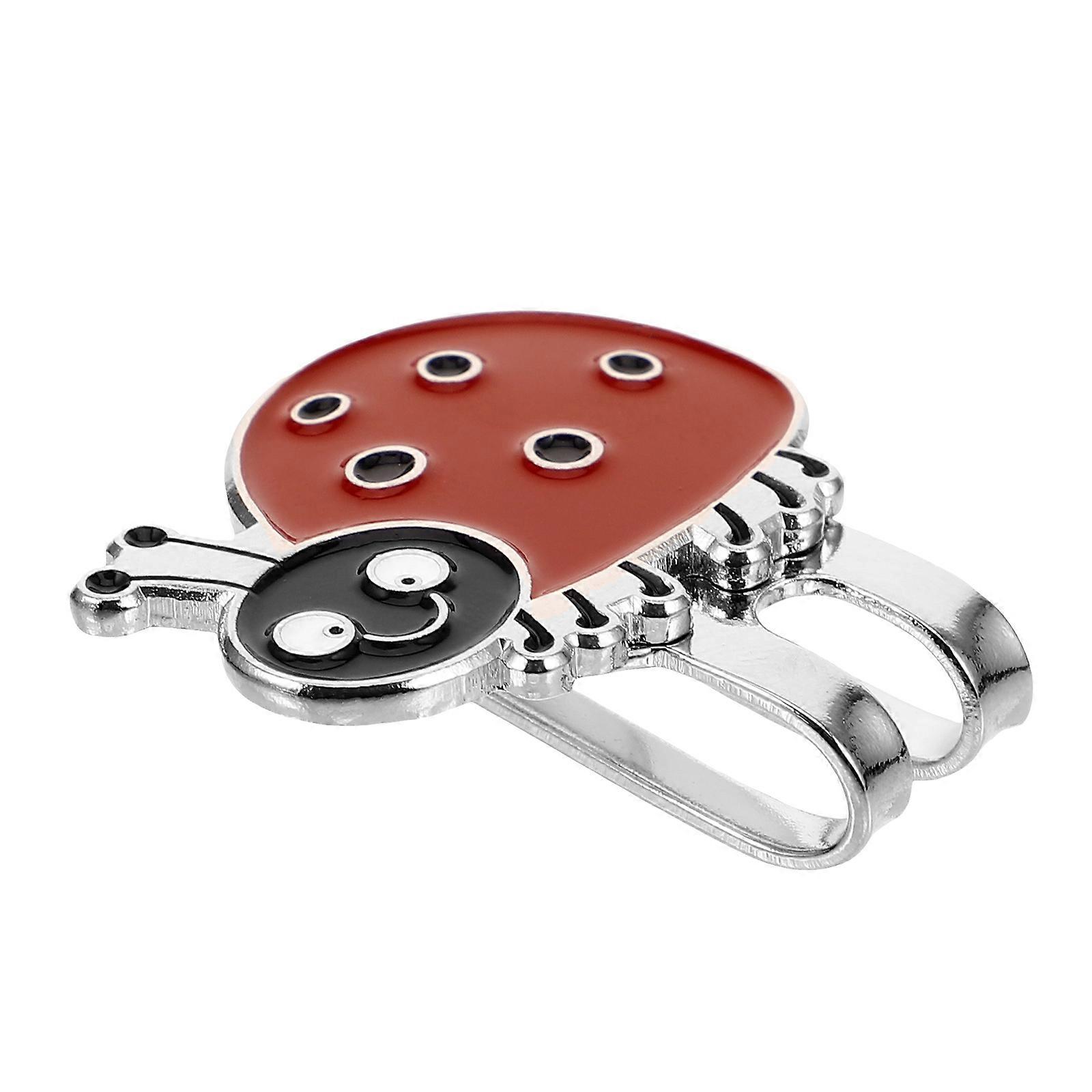 Golf Ball Marker Metal Hat Clip for Hats Multi-Use Cartoon Ladybug