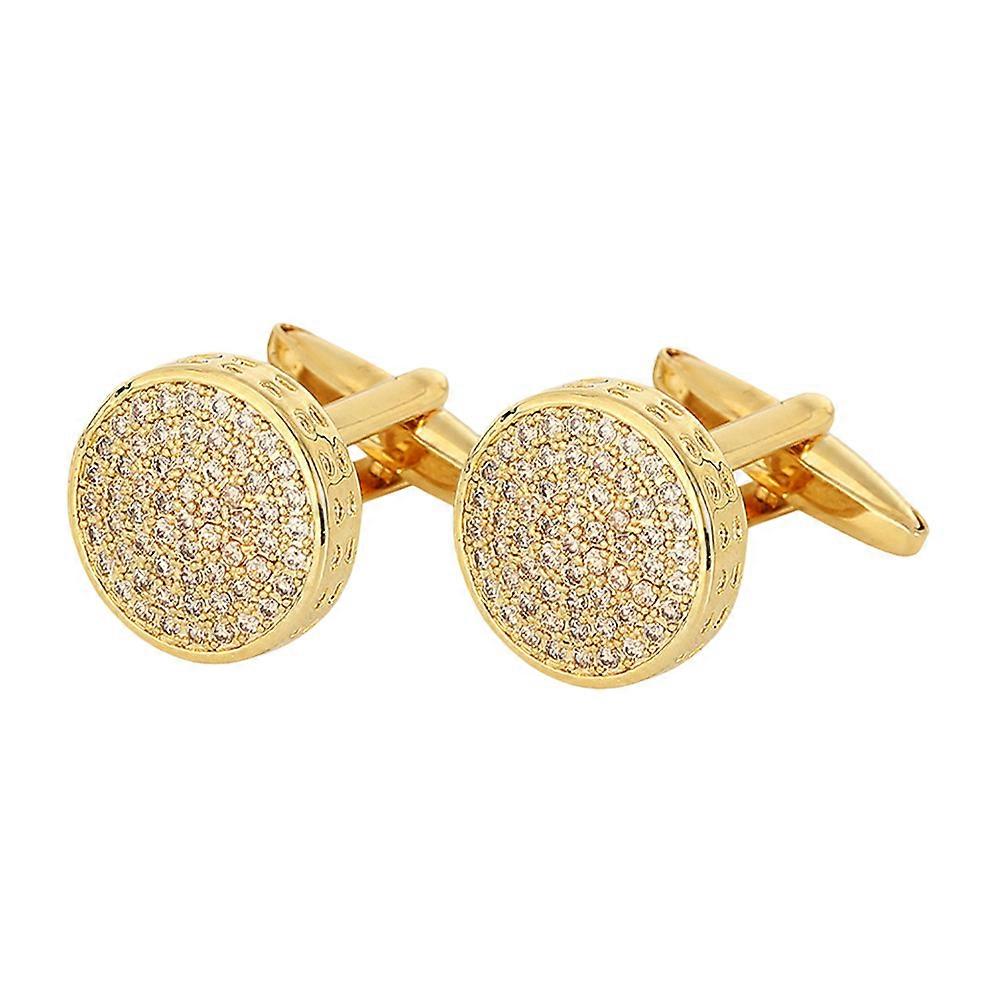 Shirt Cufflinks For Men Elegant Jewelry Cuff Links Accessories Rectangular Shape Copper 1Pair