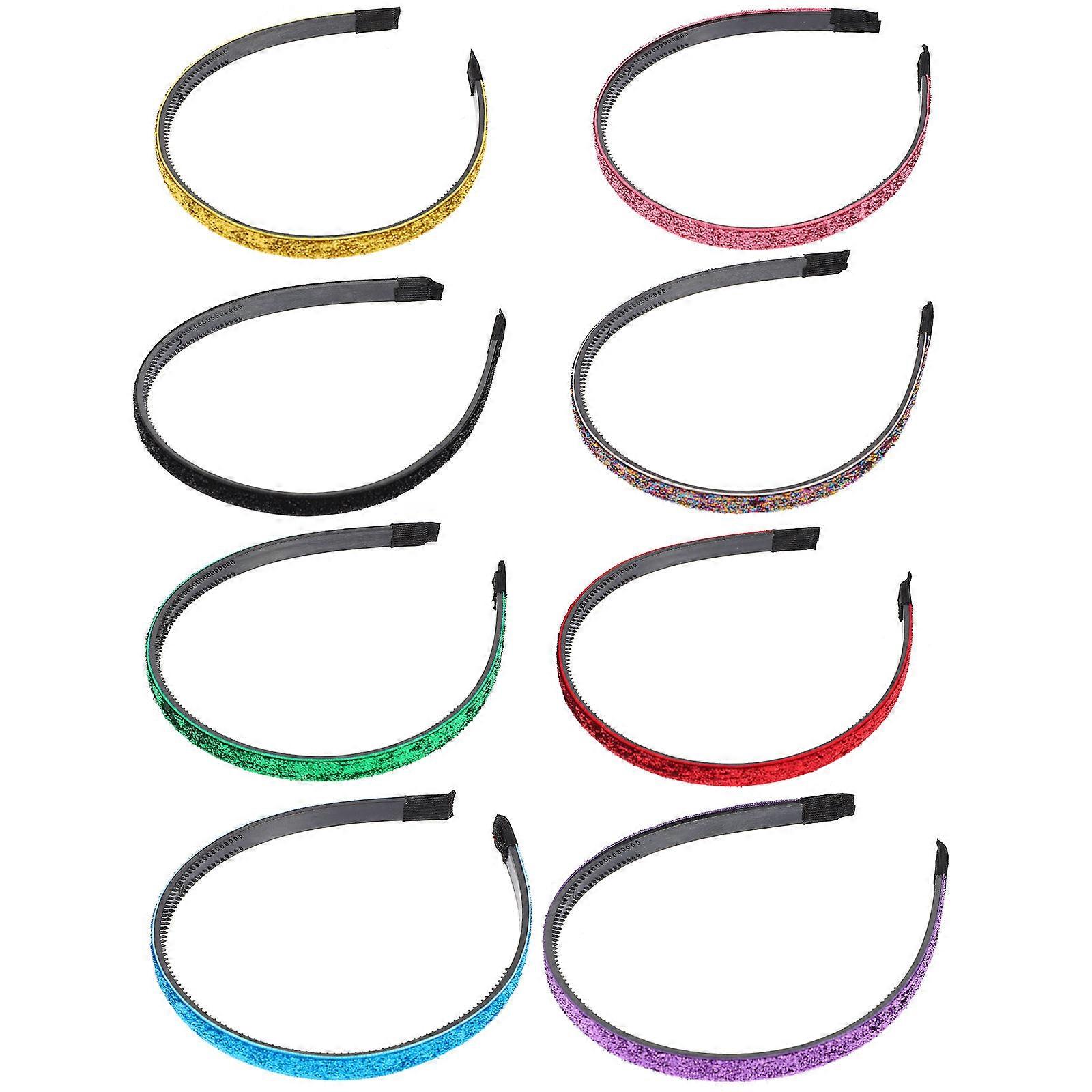 It looks like you've provided a product title or listing description for glitter hairbands. If you'd like help optimizing or rewriting it for