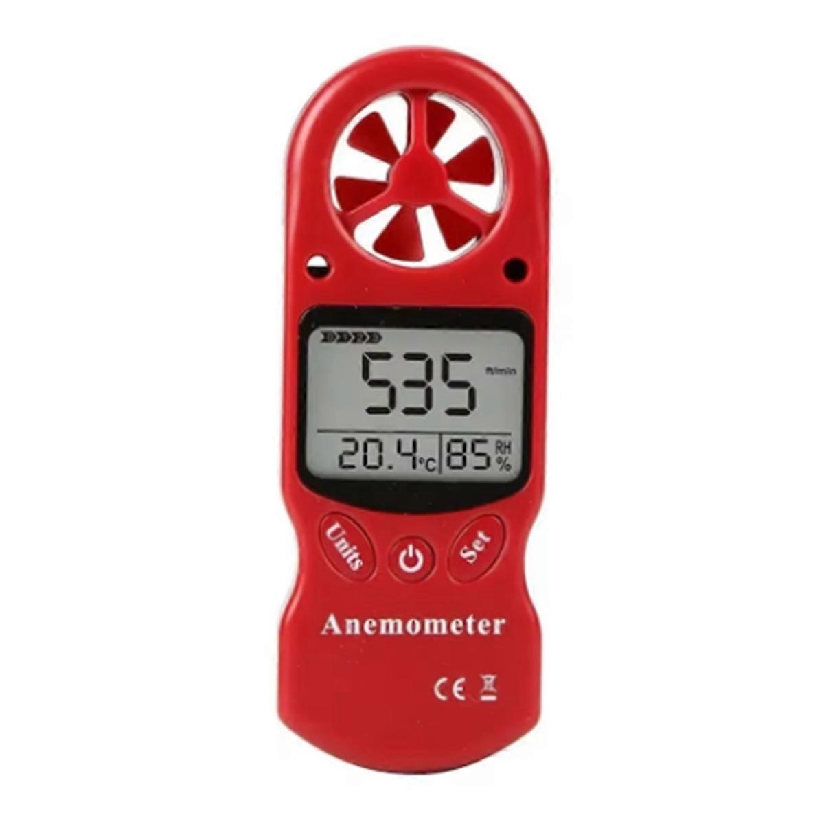 Mini Multipurpose Anemometer Digital Anemometer LCD Wind Speed Temperature Humidity Meter with Hygr