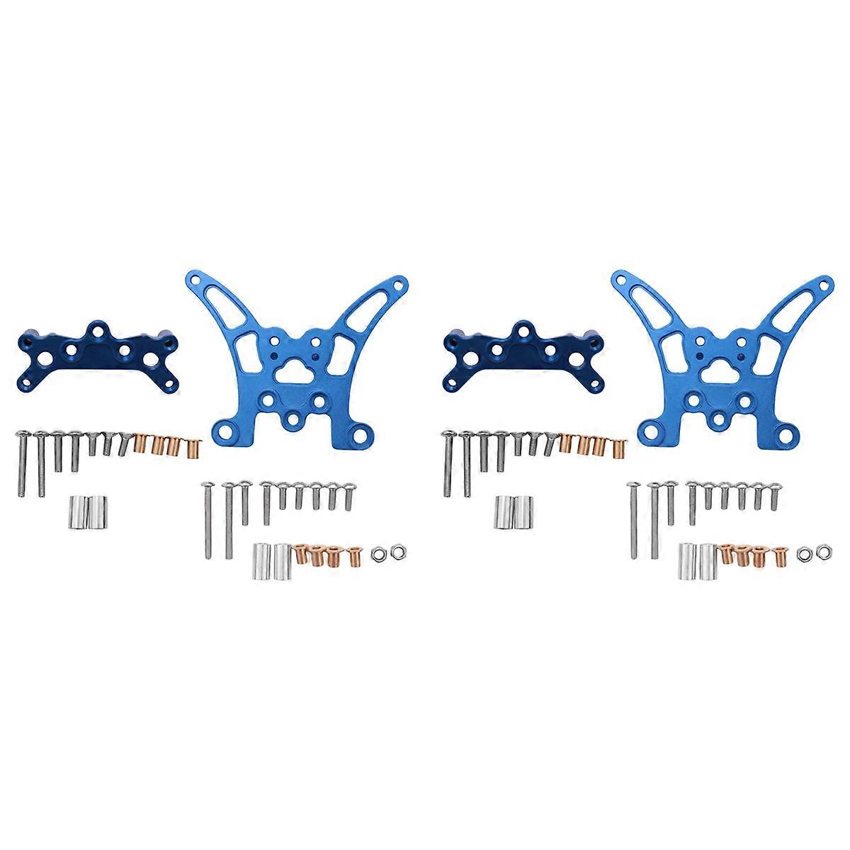 2Pcs Metal Front and Rear Shock Tower for TT-02B 1/10 RC Car