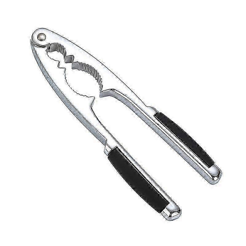 Nut Crackers Heavy Duty With Non-slip Handle, A Nut Shell Opener With Non-slip Handle, An Opening Tool For Nutcracker 1pcs black)