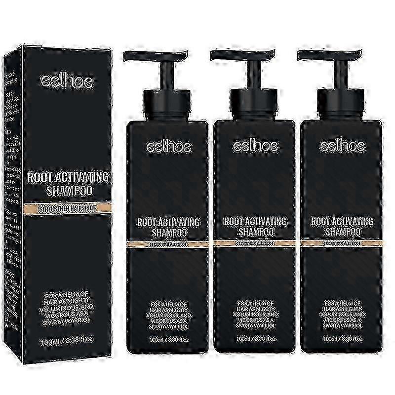 3pcs שמפו מפעיל שורש ספרטני, שמפו לנשירת שיער ספרטנית, מפעיל שורש שמפו