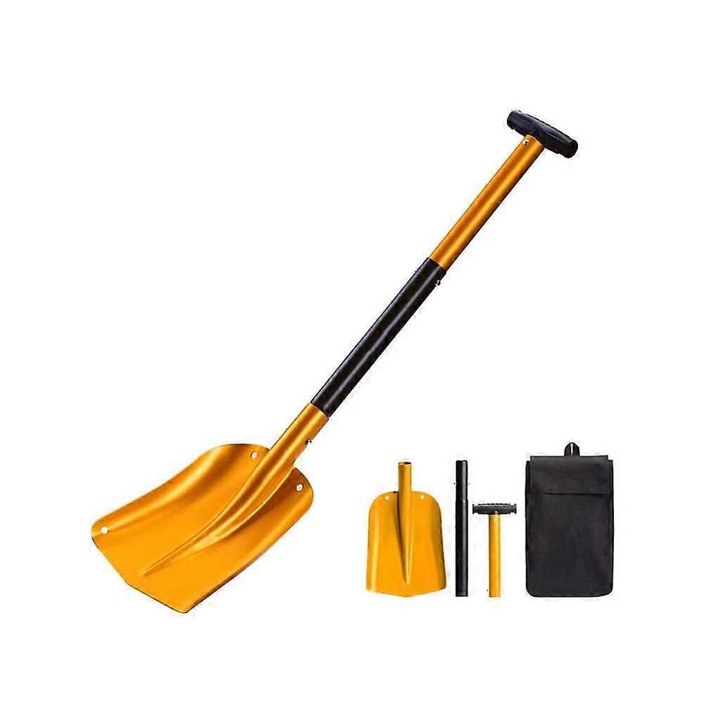Telescopic Snow Shovel with Lightweight Aluminum Handle, Retractable Camping Snow Clearing Tool for Easy Storage