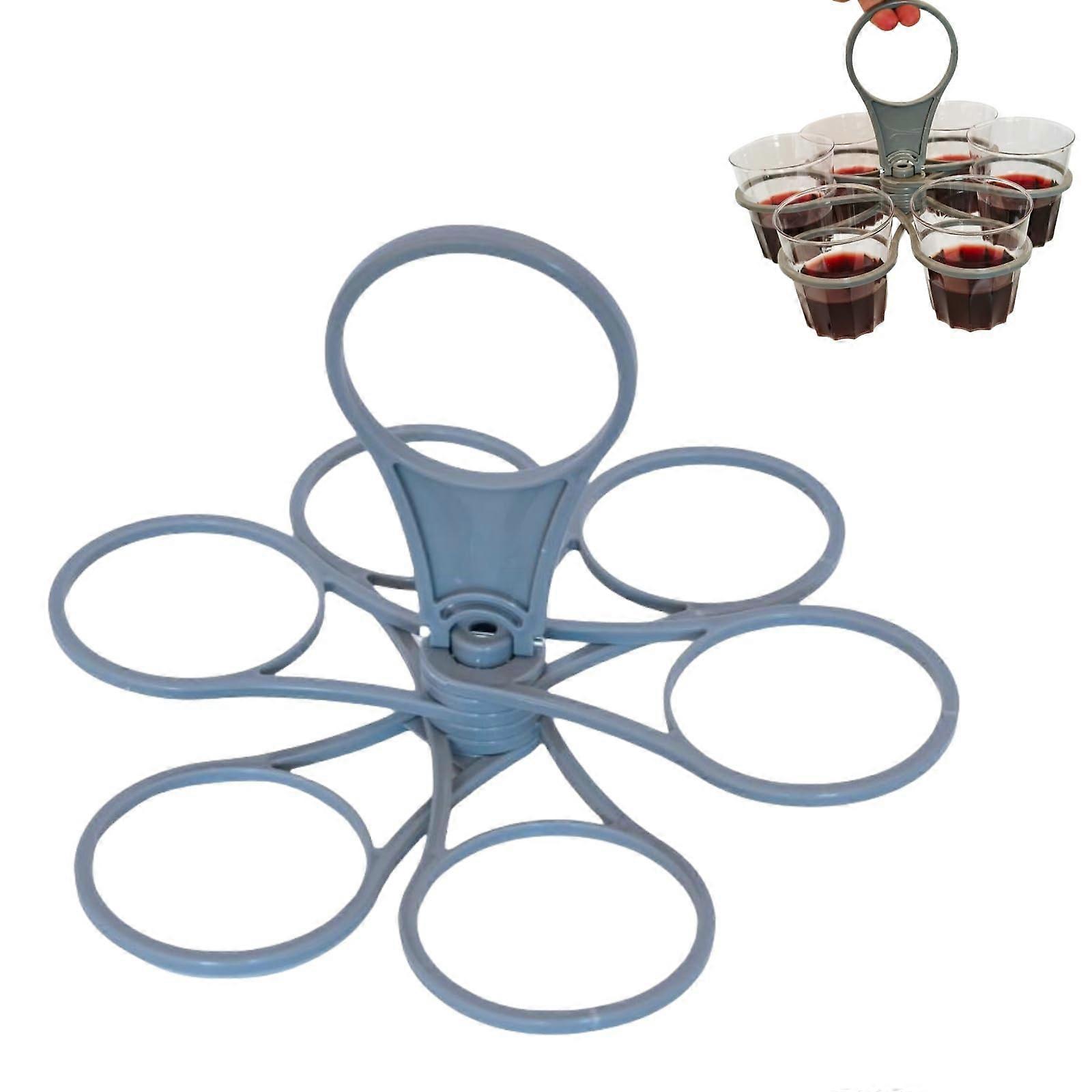 and foldable drink holder for 6 cups with handle