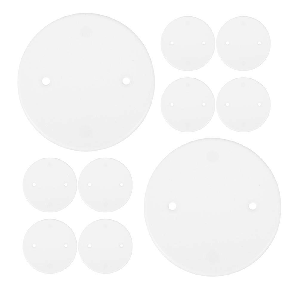 50pcs White Decorative Junction Box Covers for Ceiling – Easy Installation, Sleek Design, Blends with Any Interior Decor