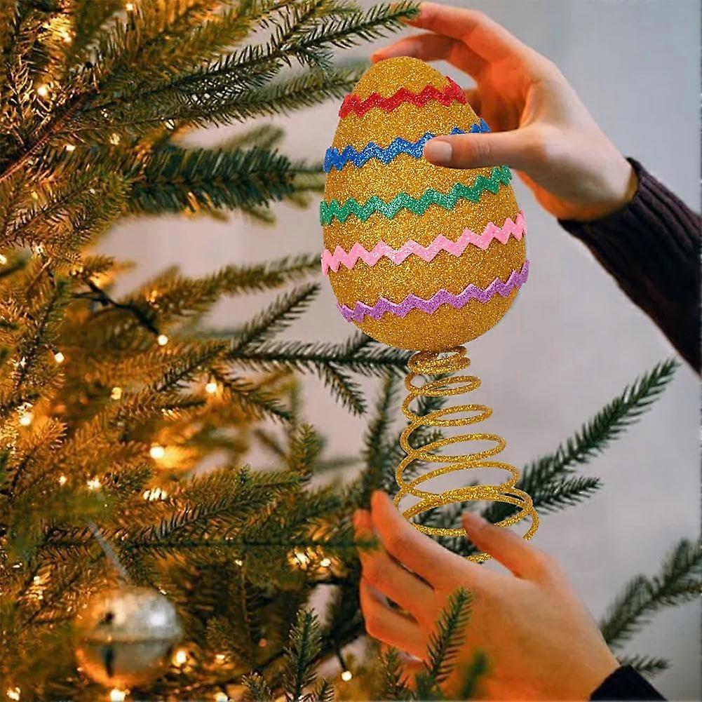 Easter egg tree decorations gold Easter decorations for trees Beautiful Easter trees