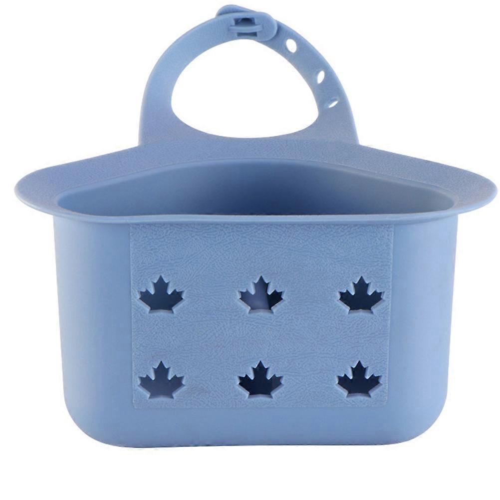 Hanging Kitchen Sink Storage Bag with Drainage – Multipurpose Drainer Basket for Sponges, Soap, Rags & Cleaning Supplies – Nordic Blue Organiser for