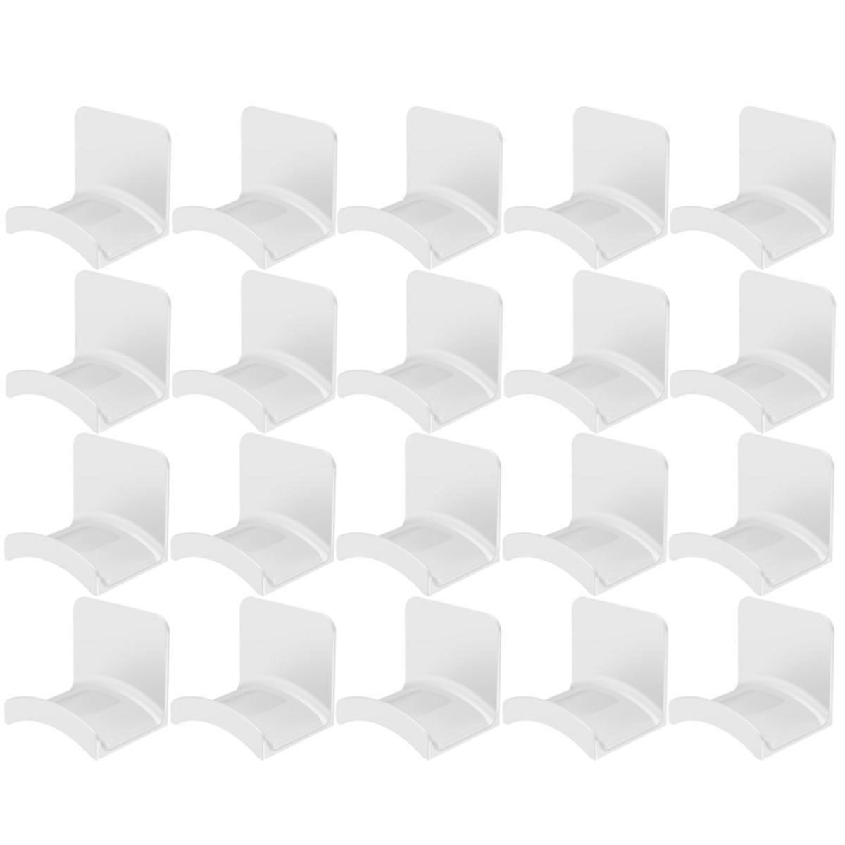 20PCS Universal Adhesive Headphone Stand Easy Installation White