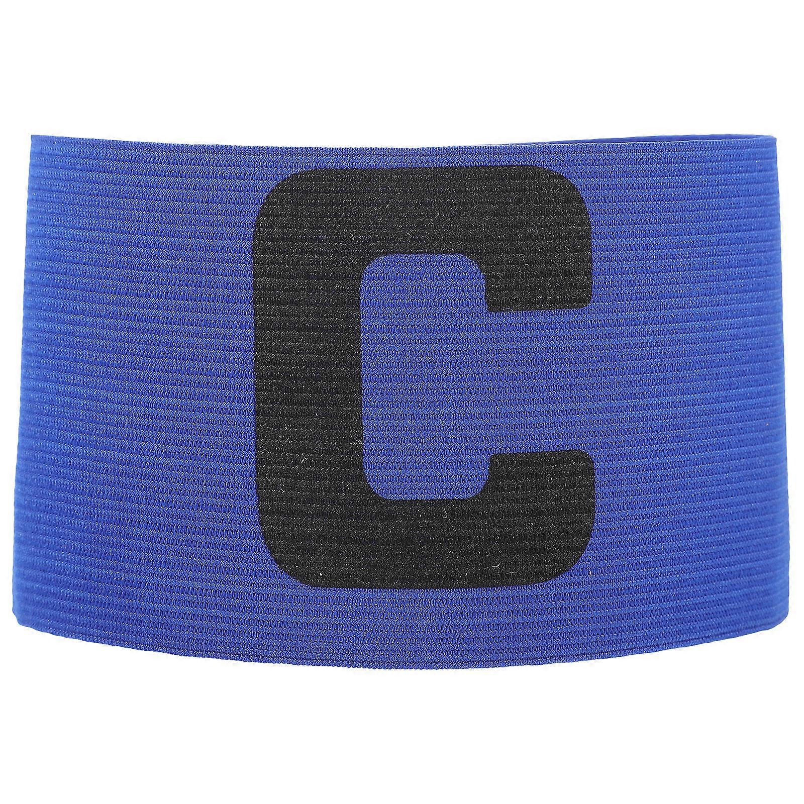 Football Captain Arm Band Kids Youth Soccer Captain Armband Elastic Adjustable 1Set