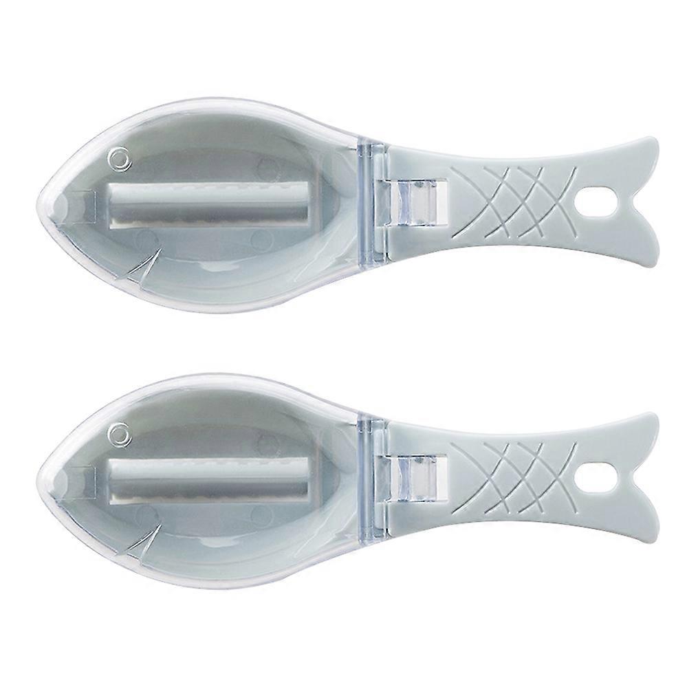 Hanging Storage Fish Descaling Tool Portable For Kitchen Use 2Pcs