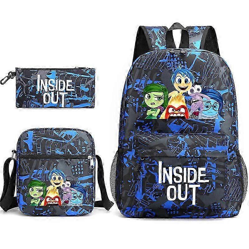 Inside Out 2 School Bag Backpack Pencil Case Shoulder Bag Three-piece Set _33