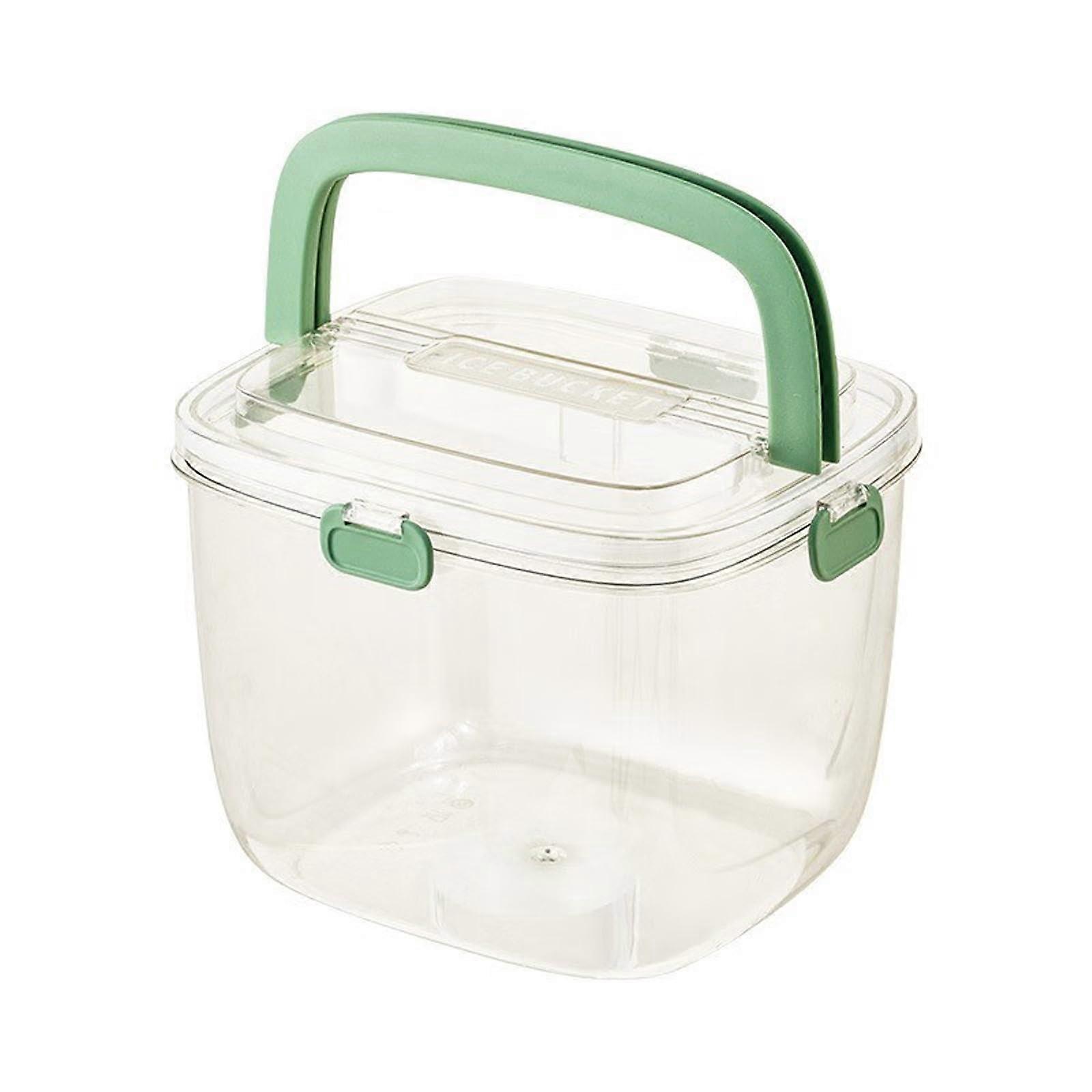 Ice Bucket With Seal Lid, Handle, Ice Clip, Plastic Tote Beverage Bucket, Outdoor Insulated Ice Bucket Kits
