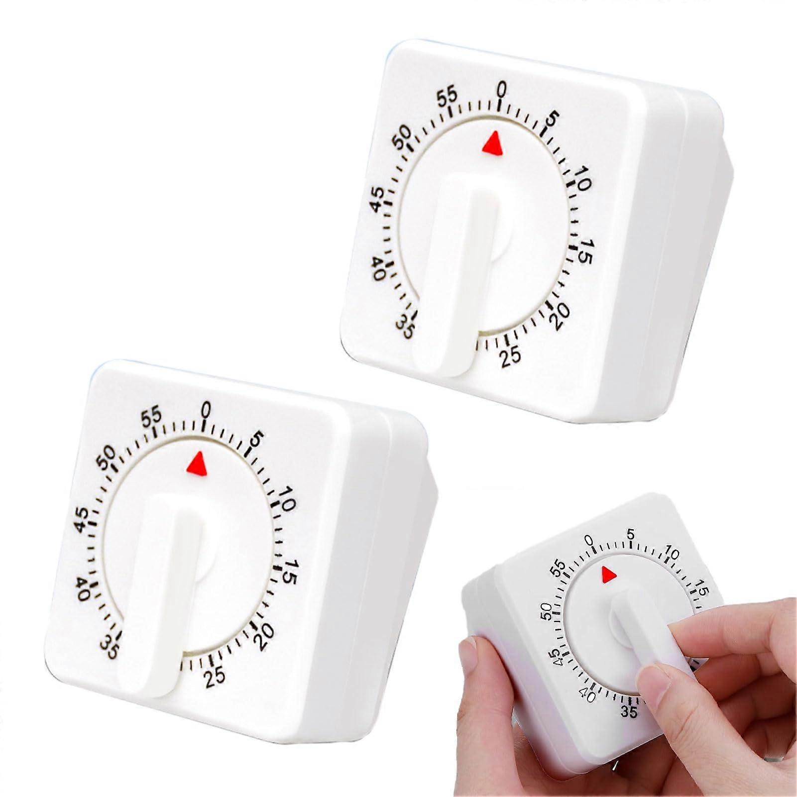 Mechanical Kitchen Timer, Loud Alarm, 60 Minute Countdown for Cooking, Baking