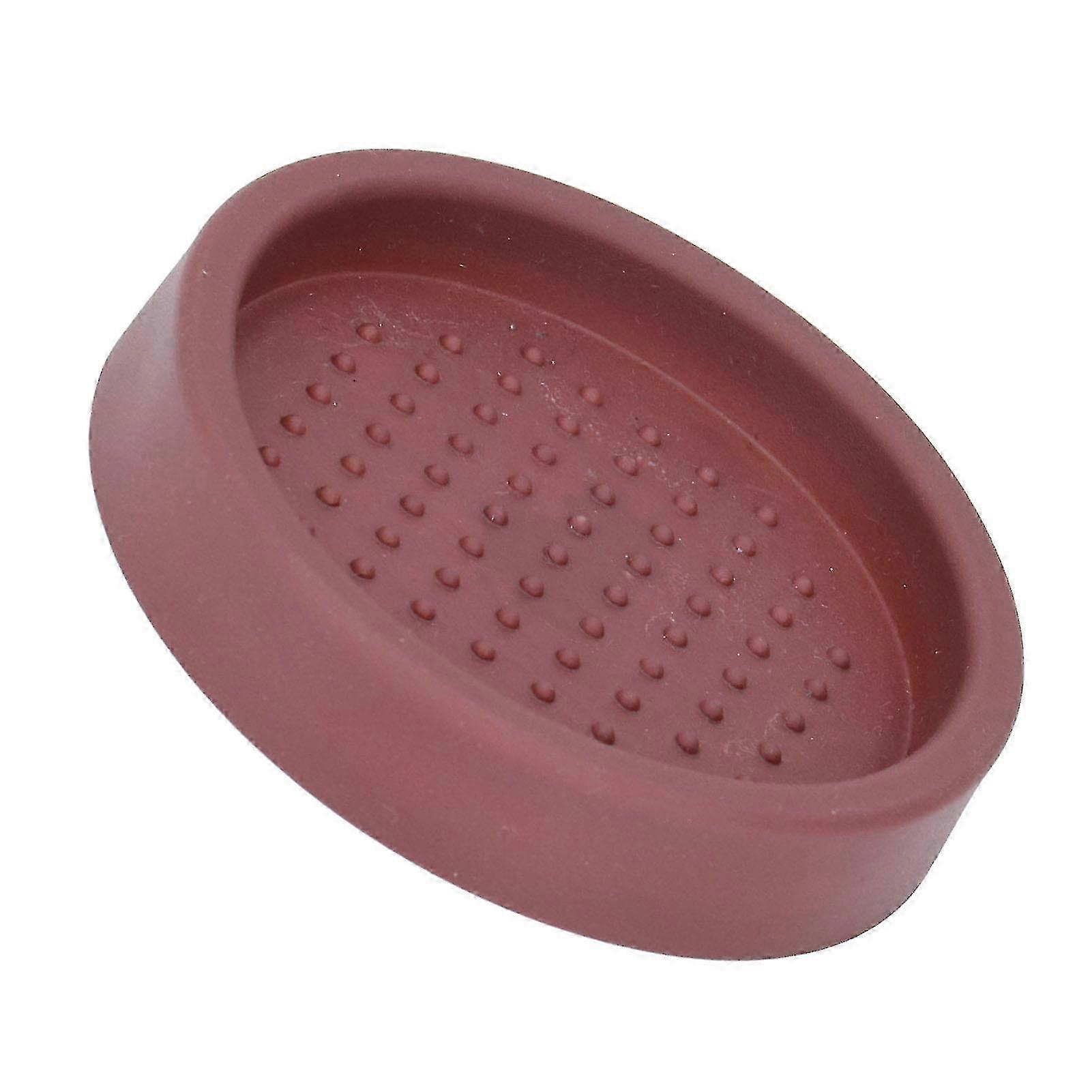 Compact Anti-Slip Coffee Tamper Mat - Round Pad for Home and Caf�� Protection