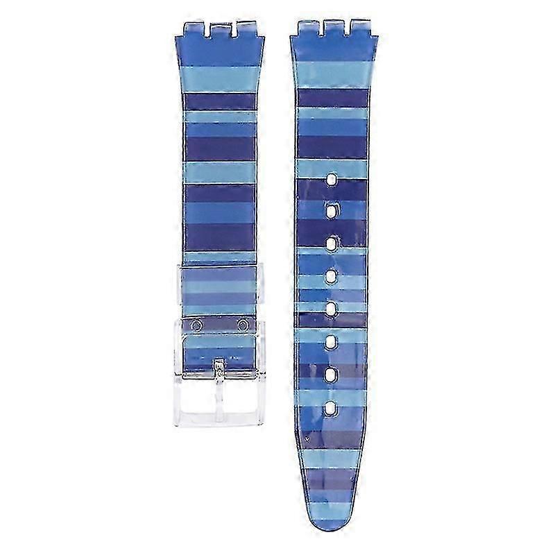 Rainbow Strap For Swatch Replacement Silicone Strap Accessories 17/19MM