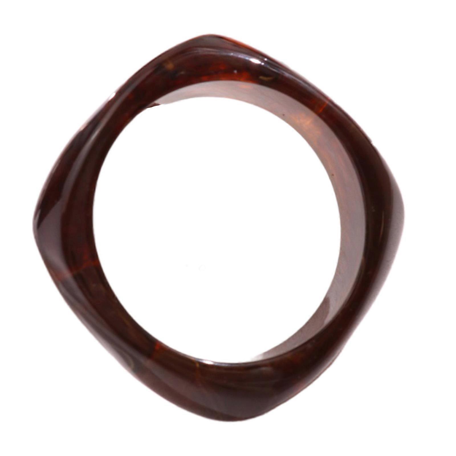 Multicolor Resin Bracelet Irregular Square Geometric Bangle Statement Accessory Wrist Accessories for Everyday Wear