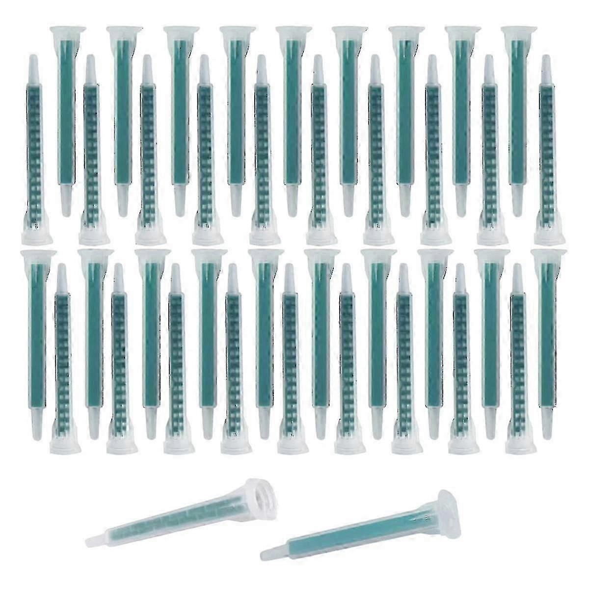 40 Piece Epoxy Mixing Nozzle Electrostatic Mixing Nozzle Cartridge Tip 50Ml/1.7Oz (1:1/1:2 Ratio) 16 Elements MiY