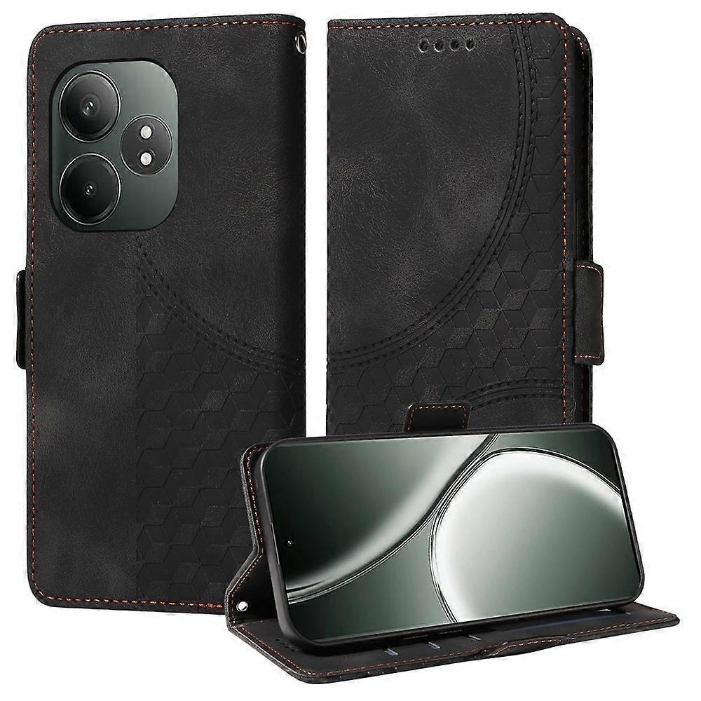 حافظة هاتف من جلد معين مرصع بالنجوم