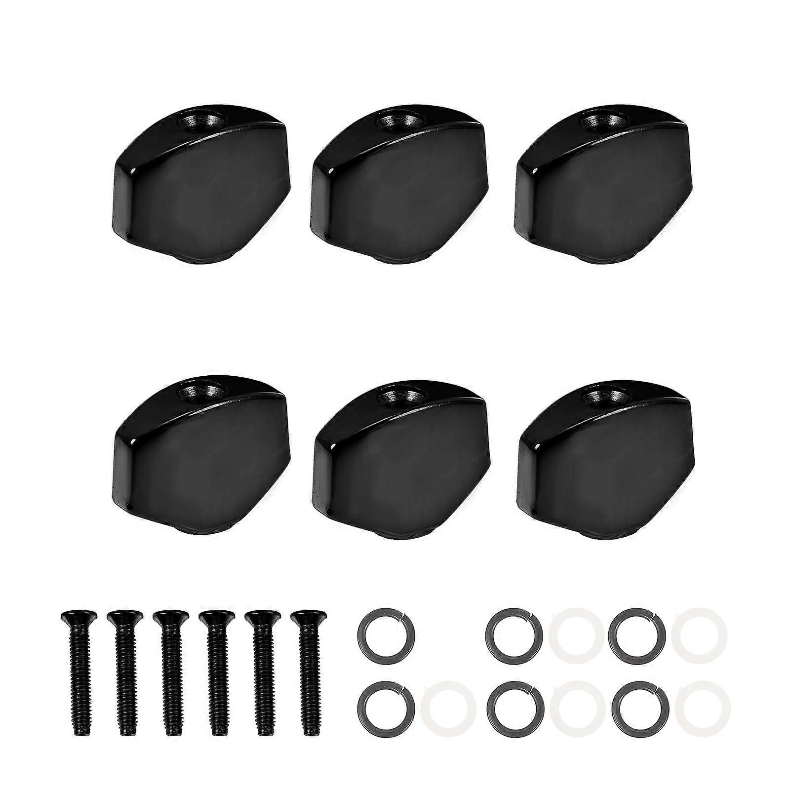 Guitar Accessories Kit Caps For Performance Square Black Guitarists String Adjustment 6 Sets