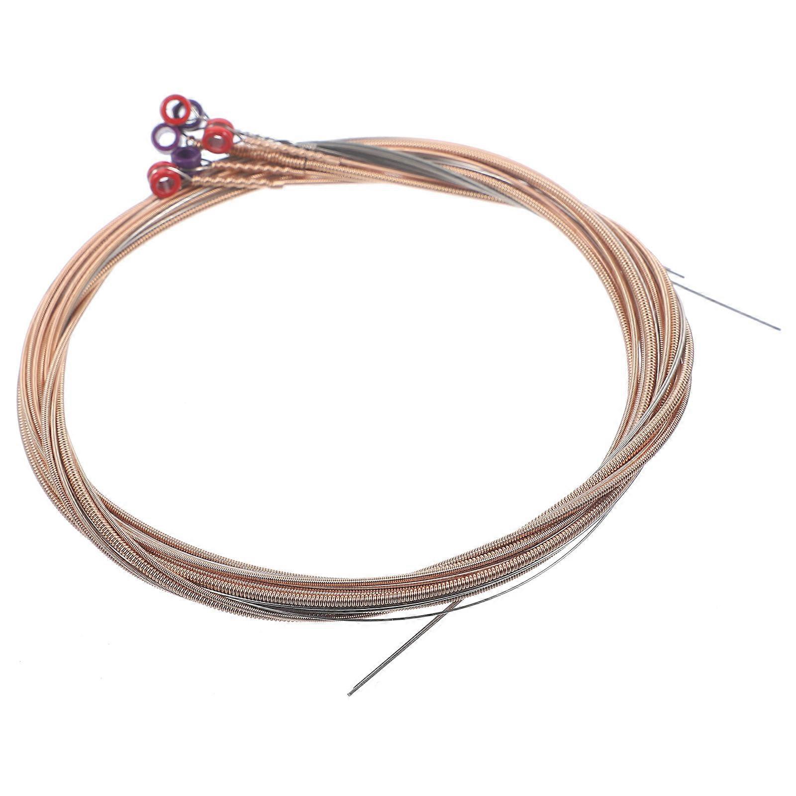 Folk Guitar Strings Pack Guitar Accessories Comfortable Sound Precision Technology 6Pcs