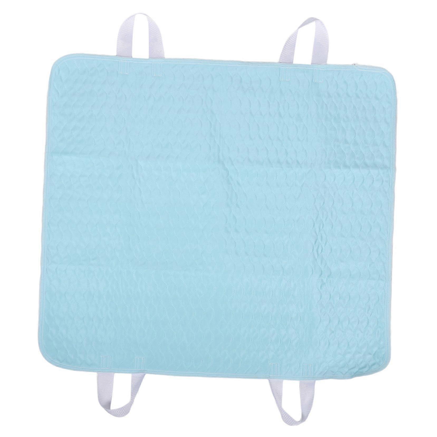 Waterproof mattress protector for toddlers, waterproof bed pad, polyester skyblue