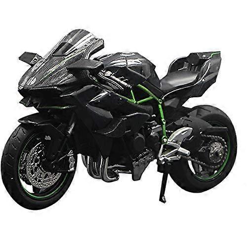 1:12 H2 R Motorcycle DieCast Alloy Model Toy Black Ninja H2R Motorcycle Removable Collection Black