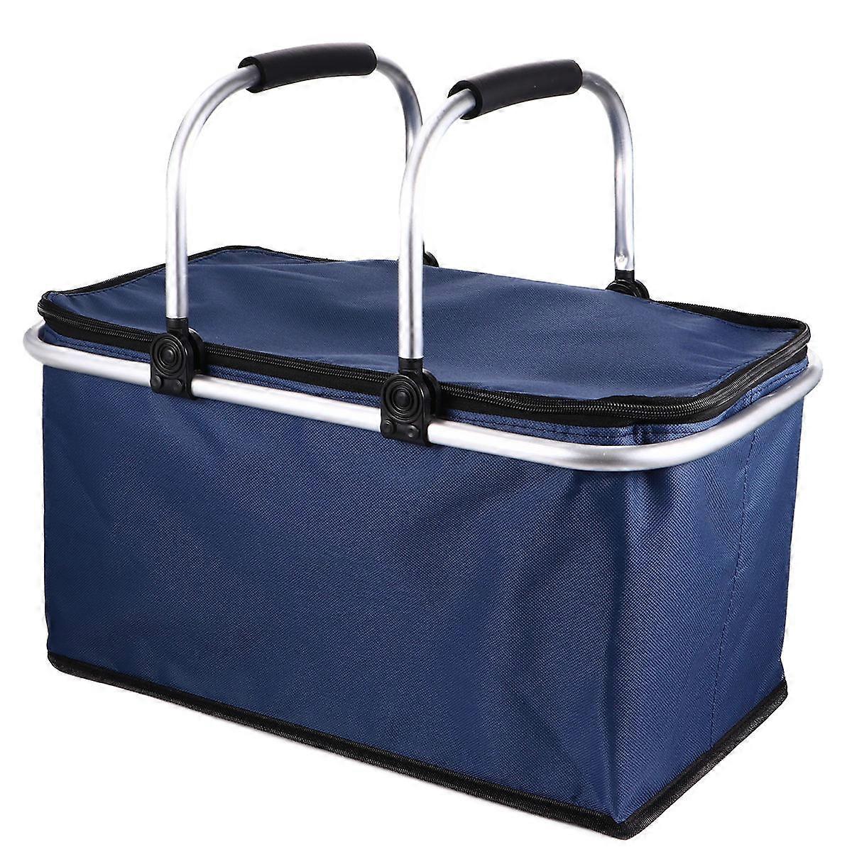 Outdoor Portable Incubator Insulated Baskets For Picnics Leakproof Storage Box Rectangular Oxford Cloth 1Set