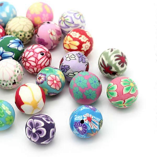 12mm 30PCS Soft Clay Balls Mixed Colors
