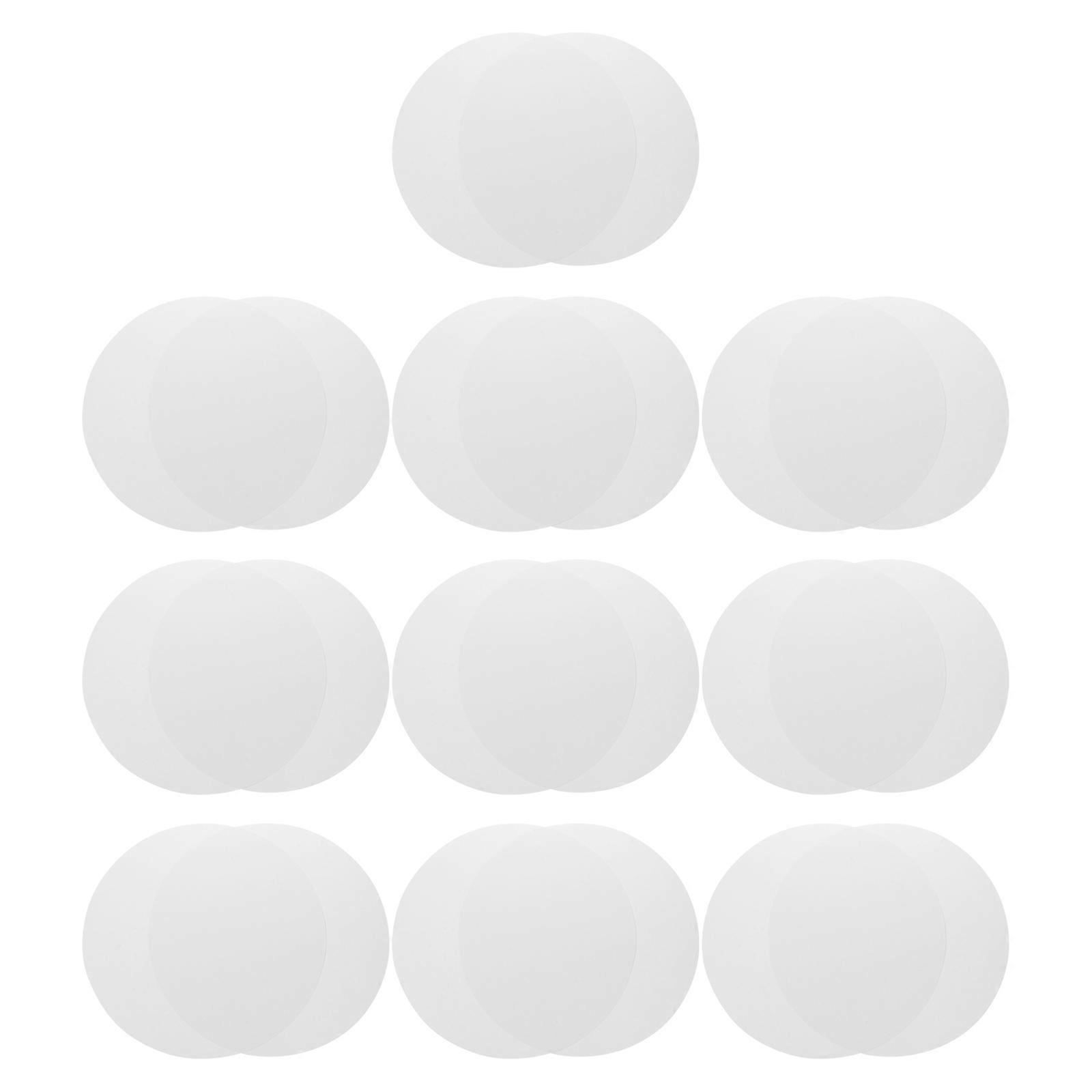 White Round Painting Cardboard for DIY Projects and Art Decorations with Smooth Surface 20pcs