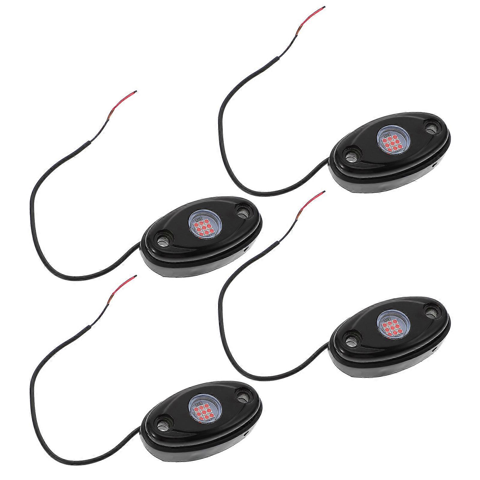 4PCS Under Car Lights for Trucks, Easy Installation Automotive Rock Lights for Enhanced Visibility and Atmosphere Lighting for Cars and Off Road