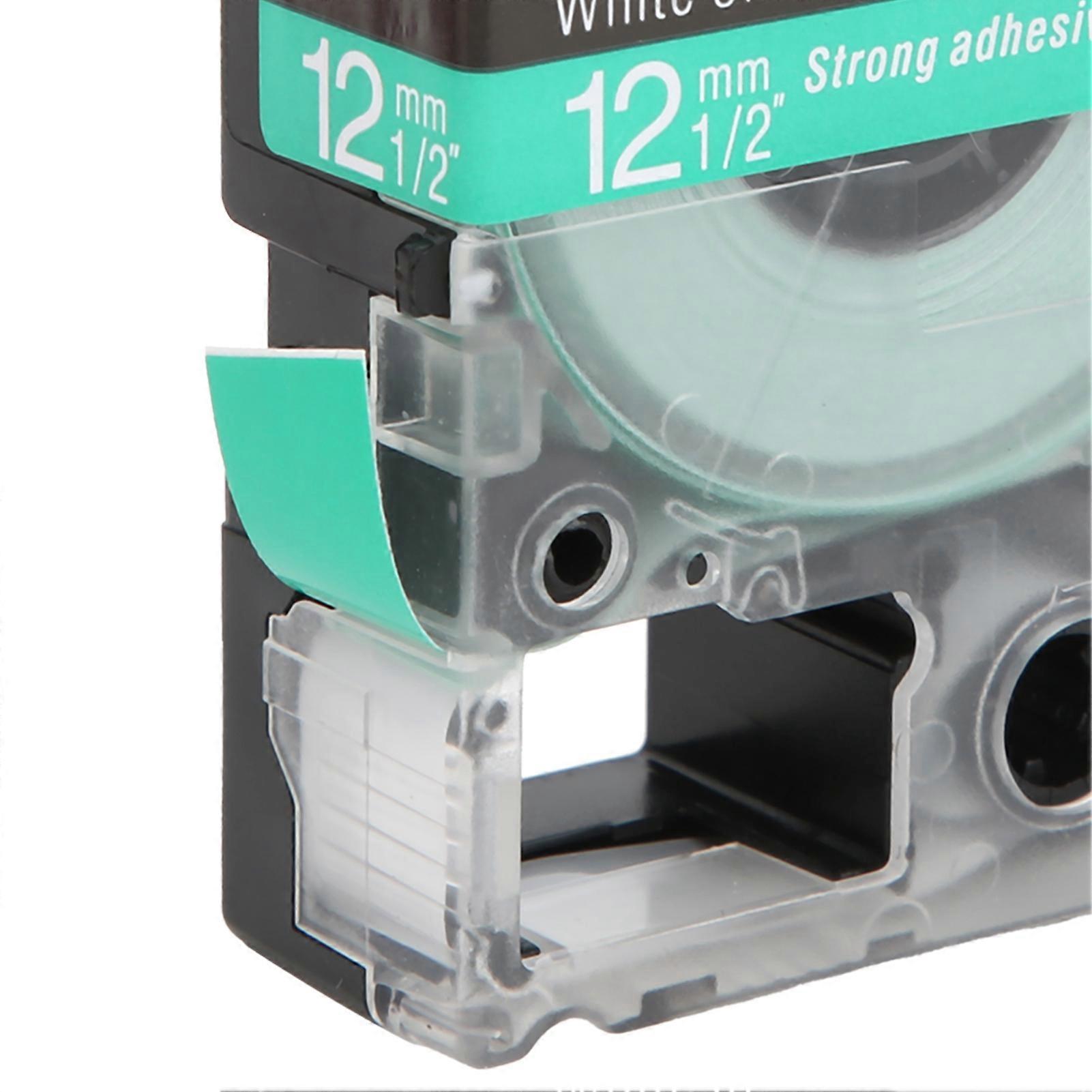 Labeling Tape Corrosion Wear Resistance 12mm Anti Corrosion Label Making for KING JIM Printer