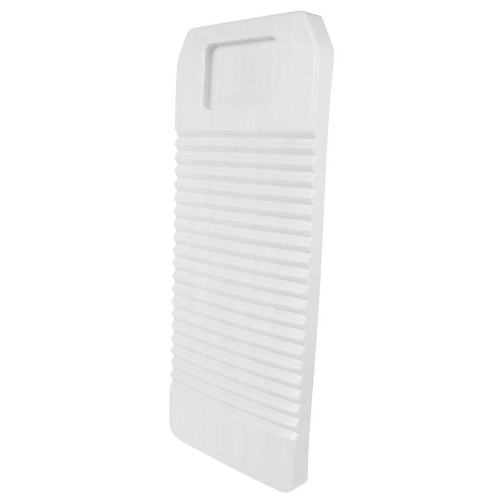 ABS Laundry Washboard with Non-Slip Pad for Home Use White Portable Handheld 1 Piece