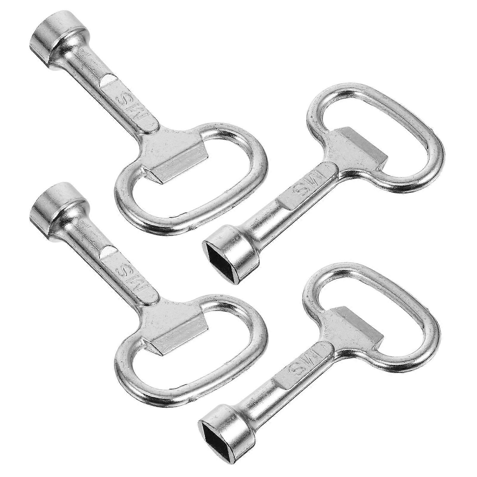 Water Meter Valve Key Socket Wrench Fire Hydrant Operation Compact Design Homeowners 4Pcs