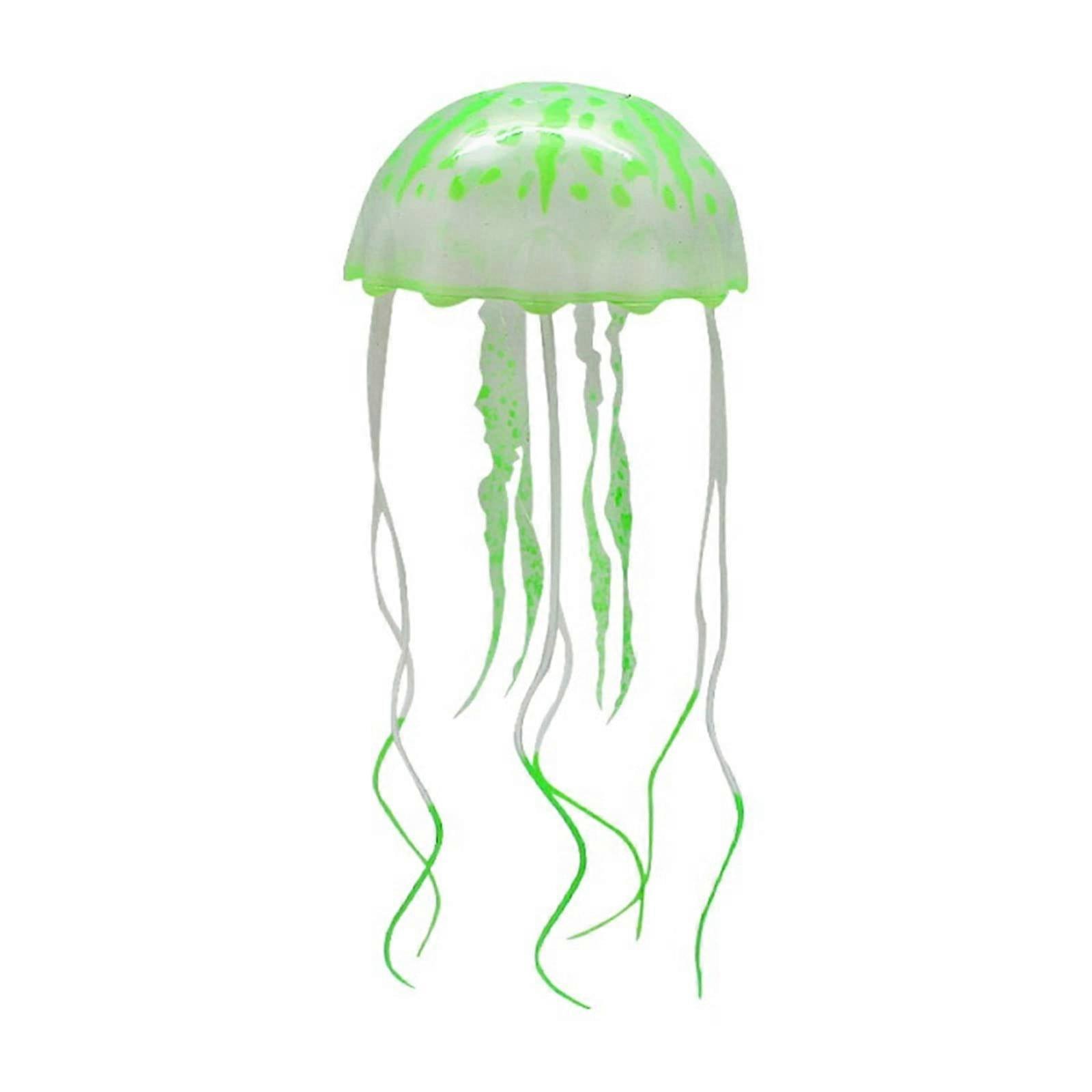 Fluorescence Jellyfish Aquarium Decorations for Fish Tanks - Glow-In-The-Dark Jellyfish Toy for Large and Small Aquariums