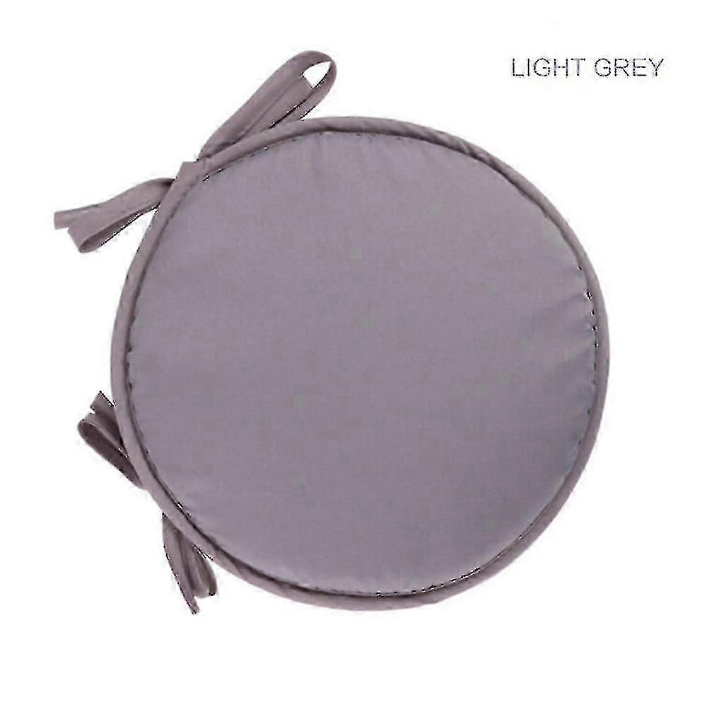 30/38 Cm Solid Color Soft Round Chair Seat Cushion Seat Pads with Straps Tie On