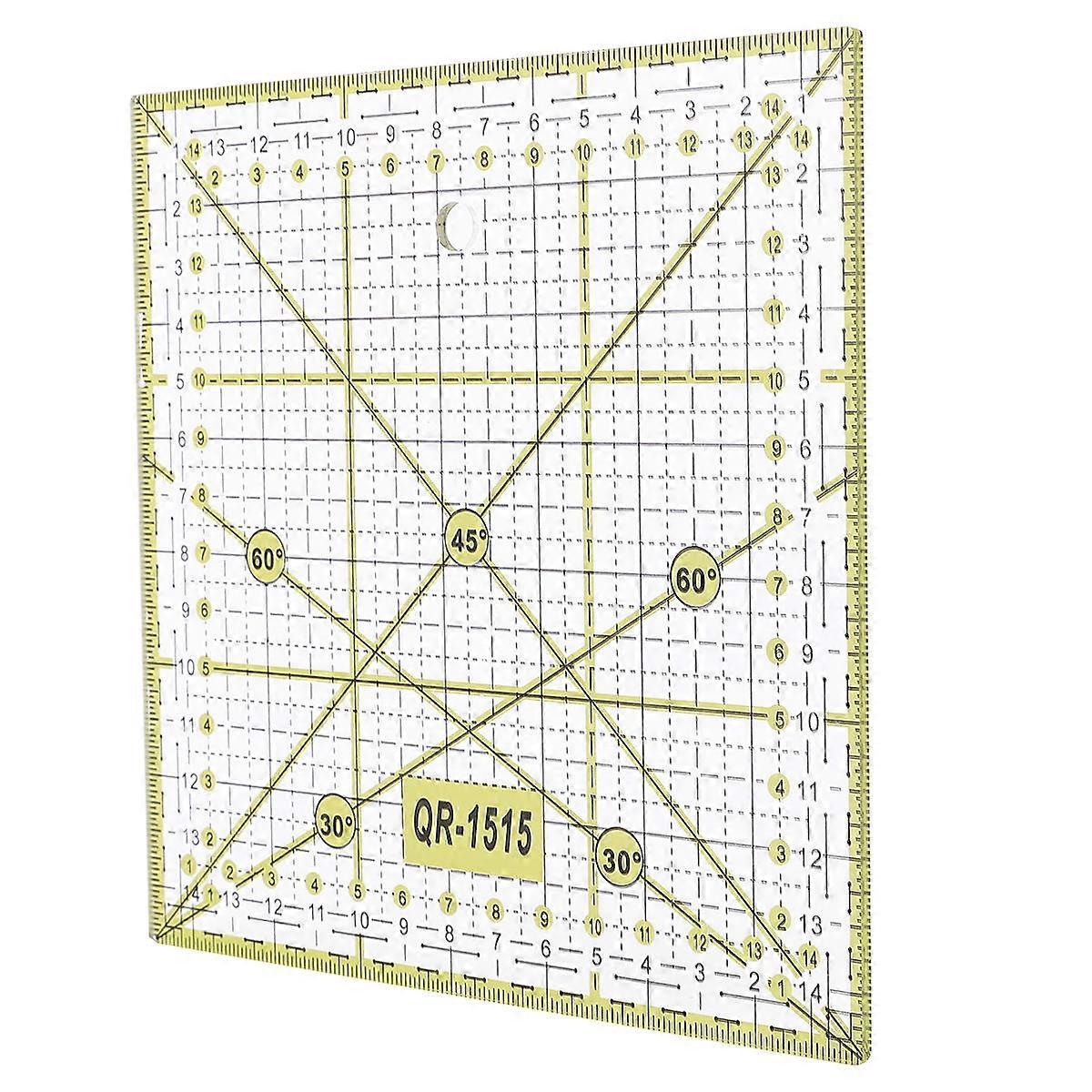 Multi Functional Patchwork Ruler with Grid Lines for Precise Cutting – Durable Sewing Tool for Quilting, Crafting & Garment Design
